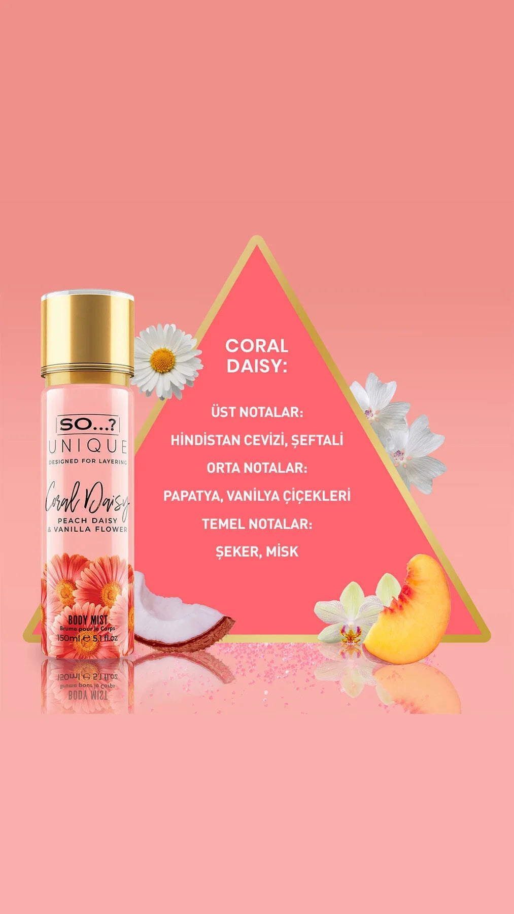 So…? Unique Coral Daisy Vücut Spreyi 150ml