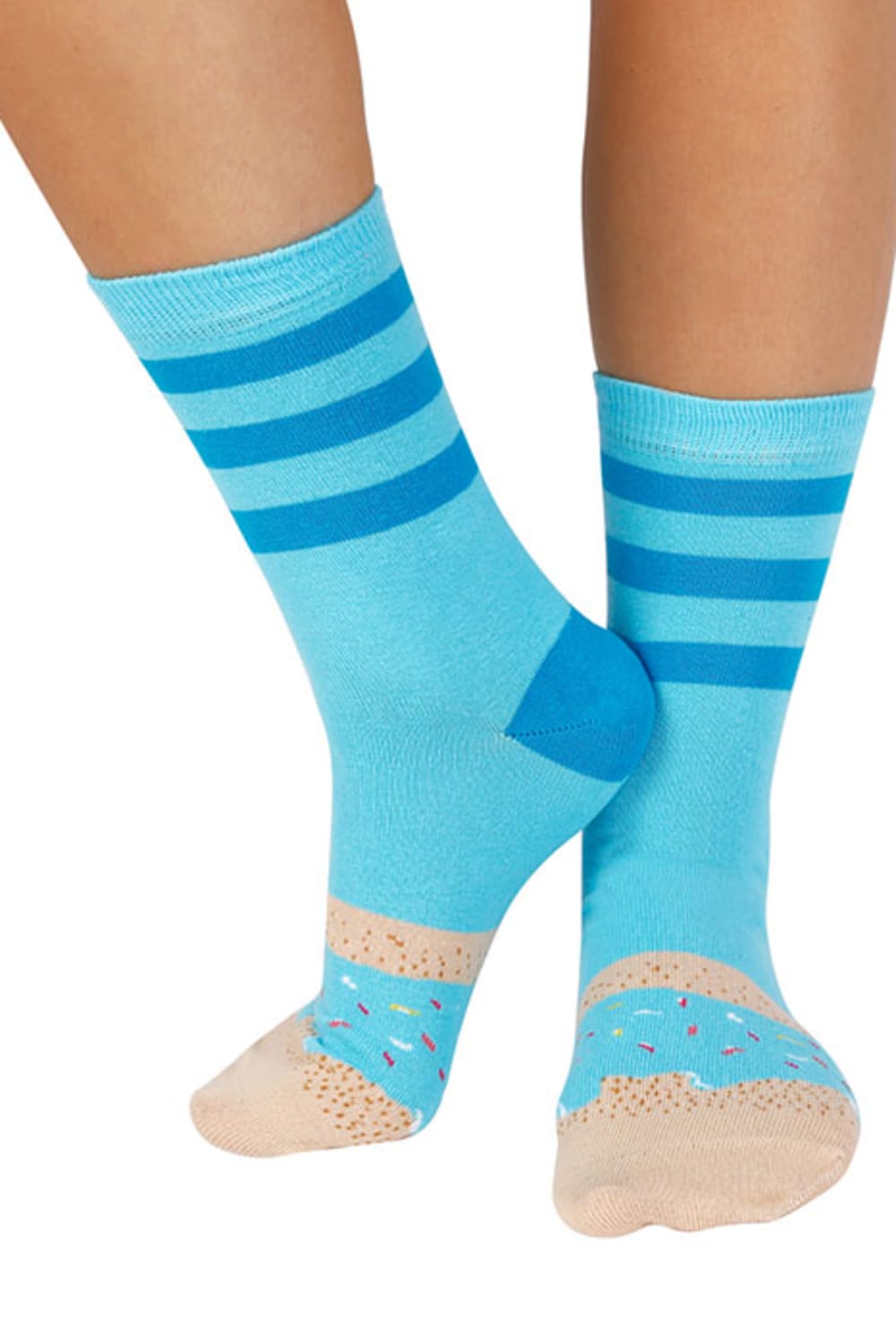 Socks + Stuff-Blue Sprinkles Donut Çorap-Çorap-2-Milagron.com