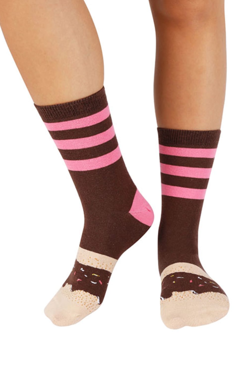 Socks + Stuff-Chocolate Glazed Donut Çorap-Çorap-2-Milagron.com