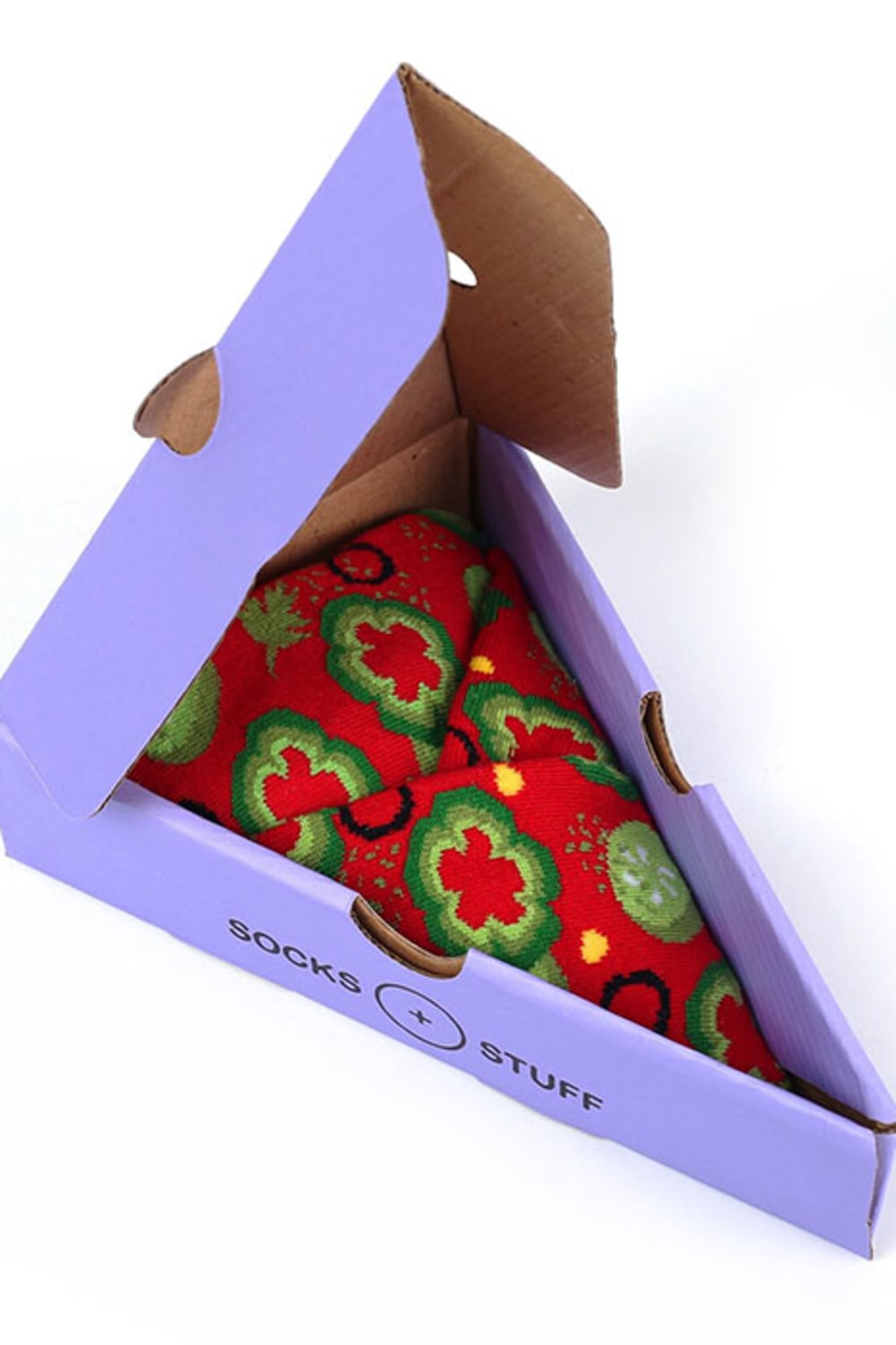 Socks + Stuff-Veggie Vegetarian Pizza Dilimi Çorap-Çorap-1-Milagron.com