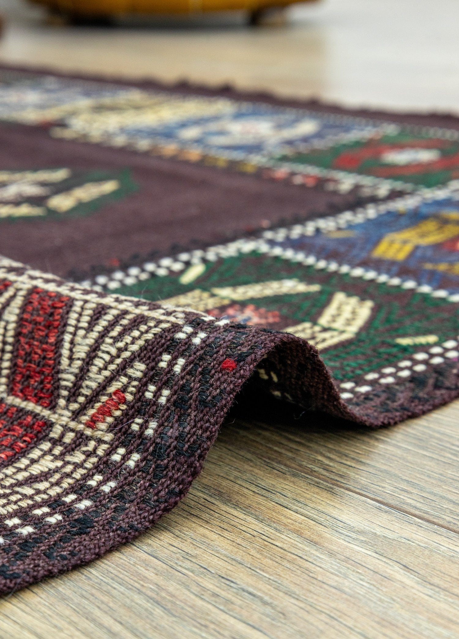 Soho Antiq-Açelya Rustik El Dokuma Cicim Yün Kilim 120x168 Cm-Kilim-5-Milagron.com