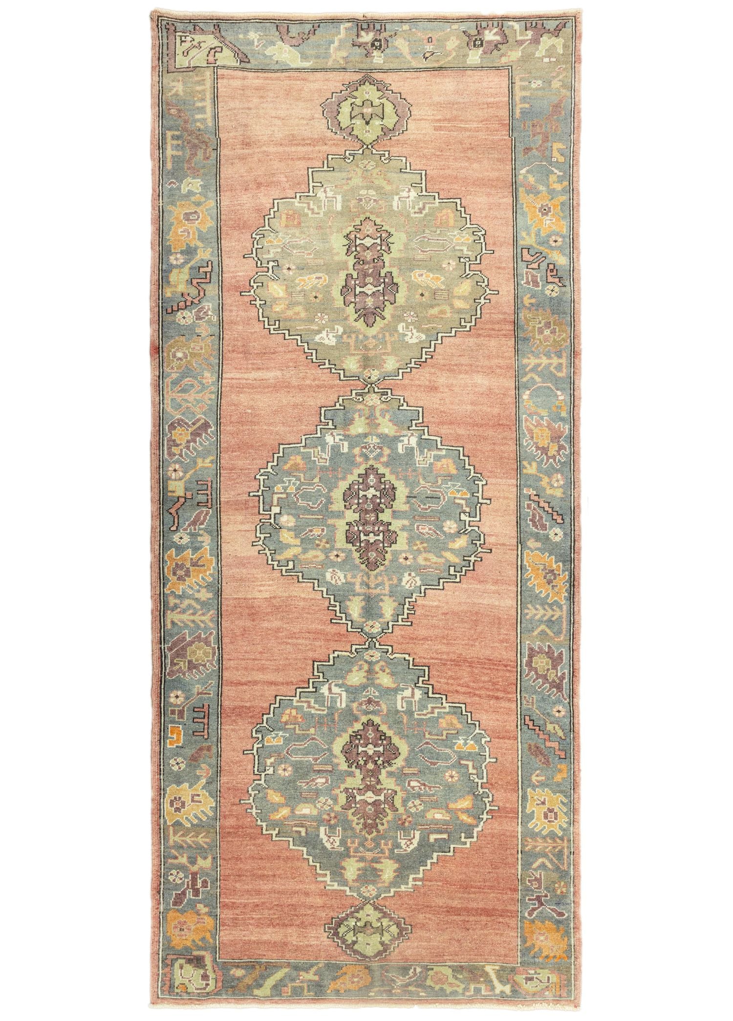 Soho Antiq-Achiella Rustik Tasarımlı Yün Halı 164x379 Cm-Halı-1-Milagron.com