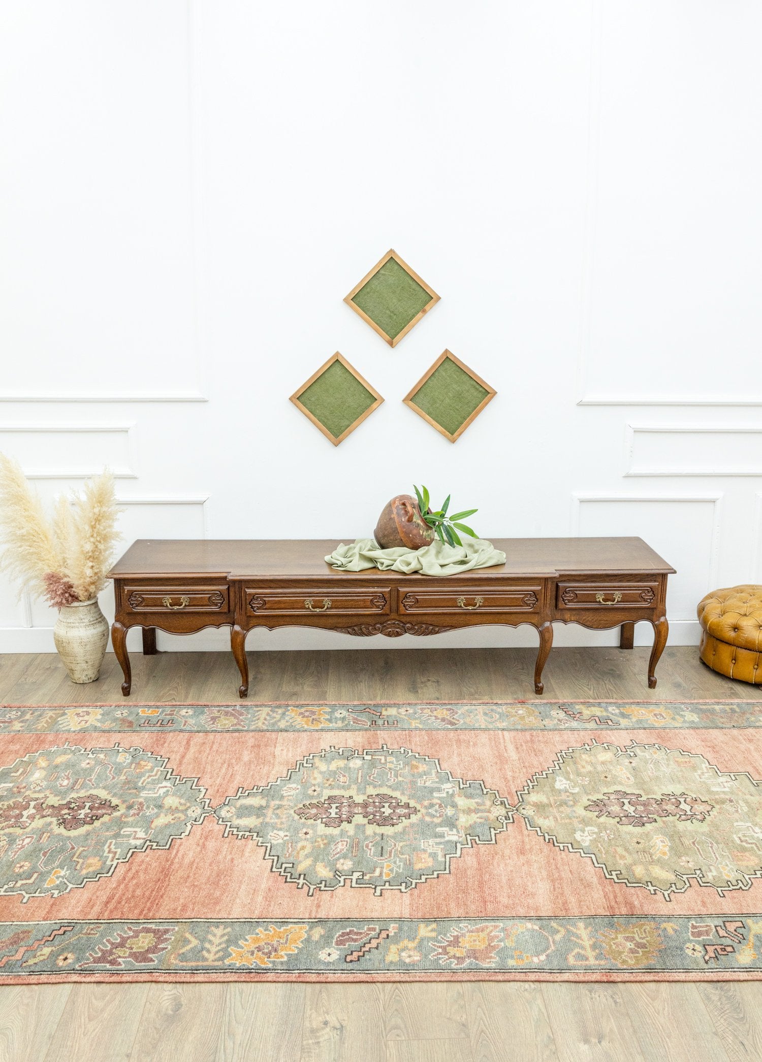 Soho Antiq-Achiella Rustik Tasarımlı Yün Halı 164x379 Cm-Halı-2-Milagron.com