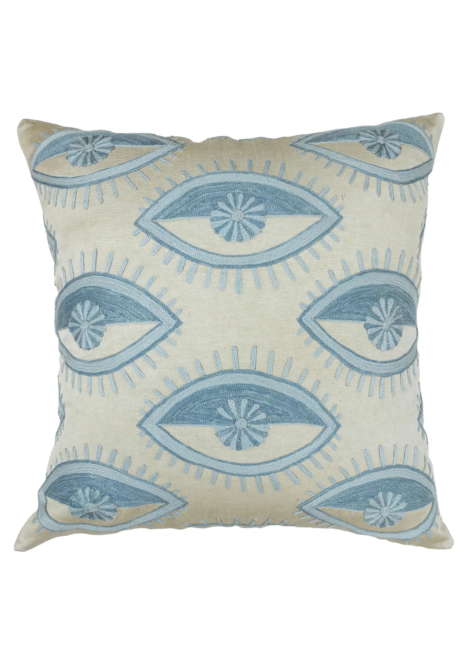 Soho Antiq-Adal Göz Desenli Kırlent 50x50 Cm-Kırlent-1-Milagron.com