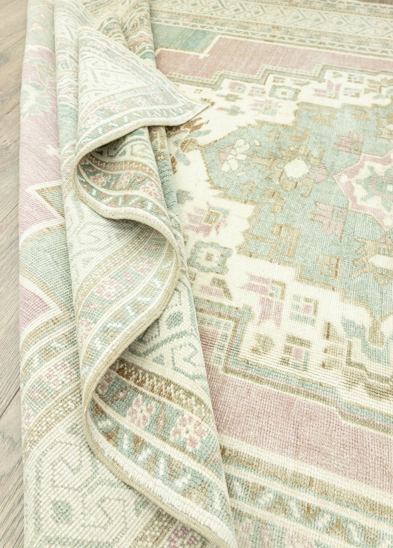 Soho Antiq-Adarok Pastel El Dokuma Taşpınar Halısı 173x320 Cm-Halı-6-Milagron.com