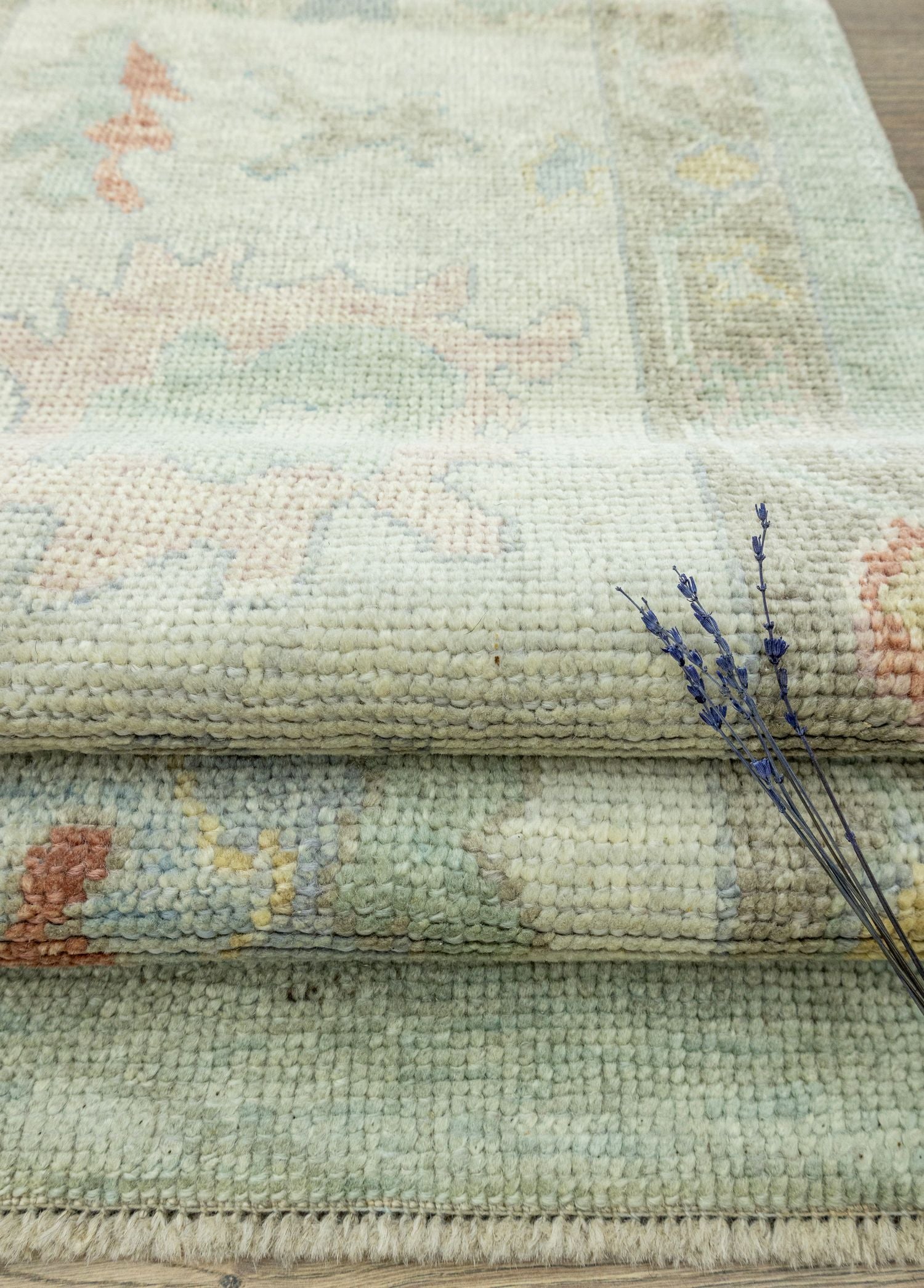 Soho Antiq-Adin Pastel Renkli El Dokuma Uşak Halısı 305x415 Cm-Halı-4-Milagron.com