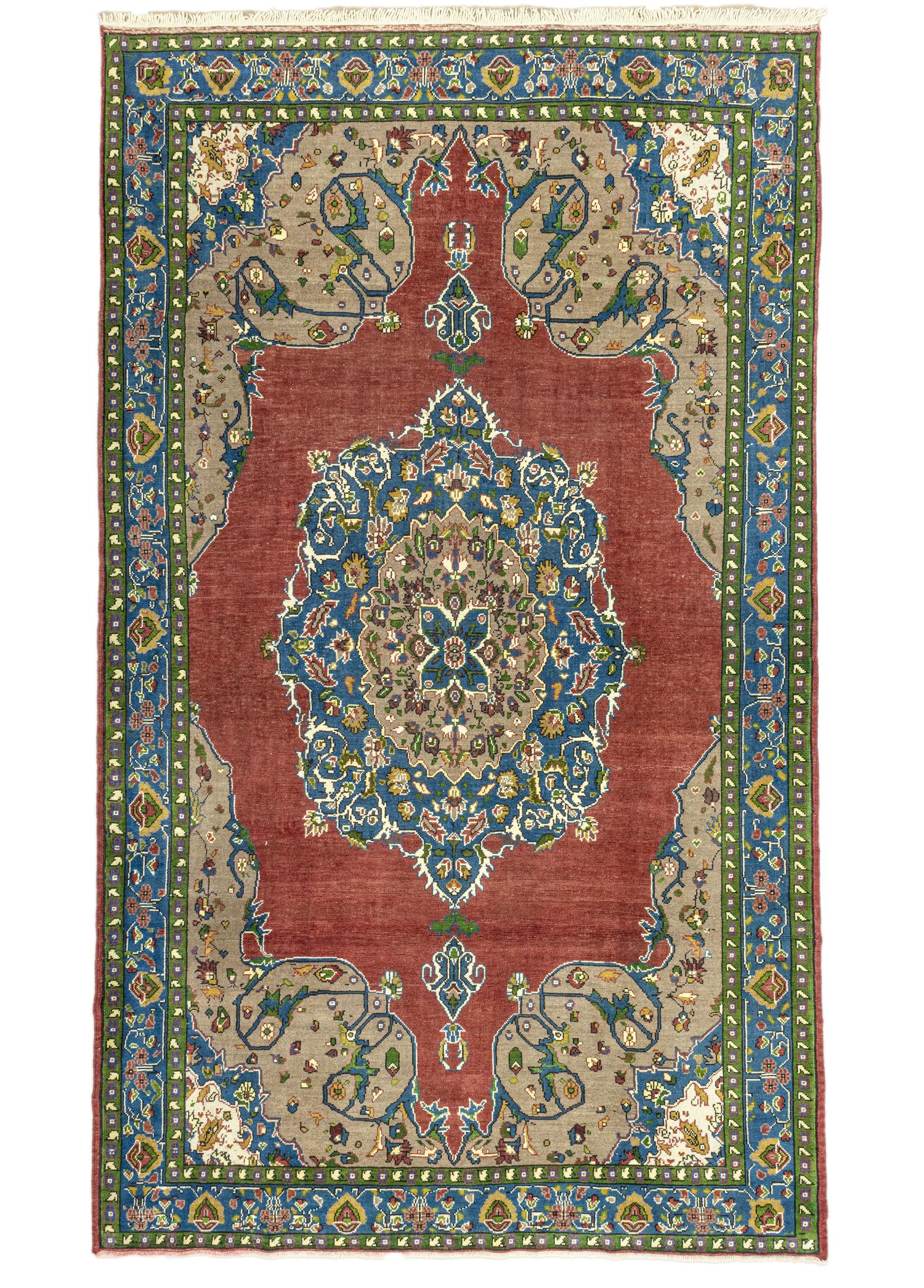 Soho Antiq-Afya Floral Desenli El Dokuma Halı 206x357 Cm-Halı-1-Milagron.com