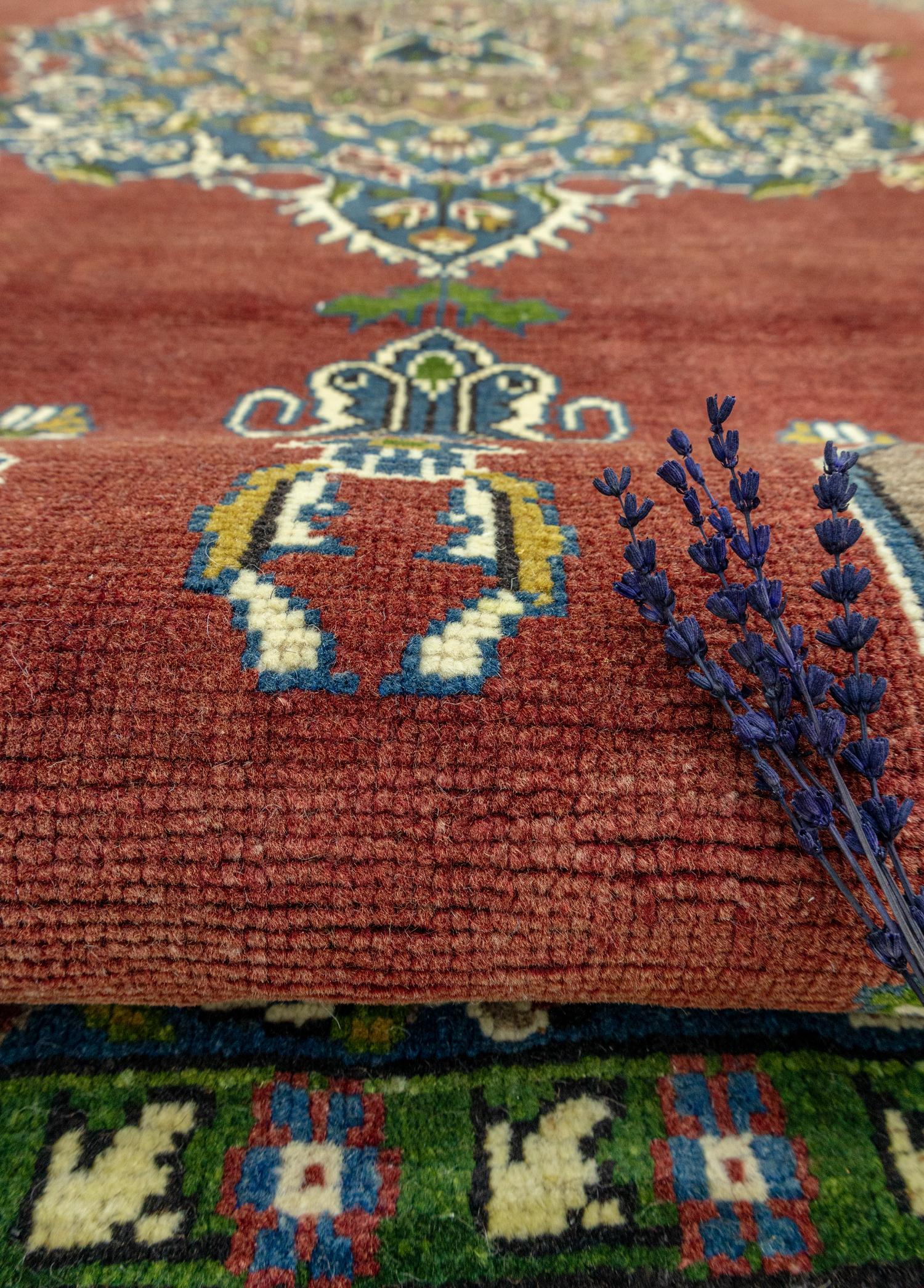 Soho Antiq-Afya Floral Desenli El Dokuma Halı 206x357 Cm-Halı-4-Milagron.com