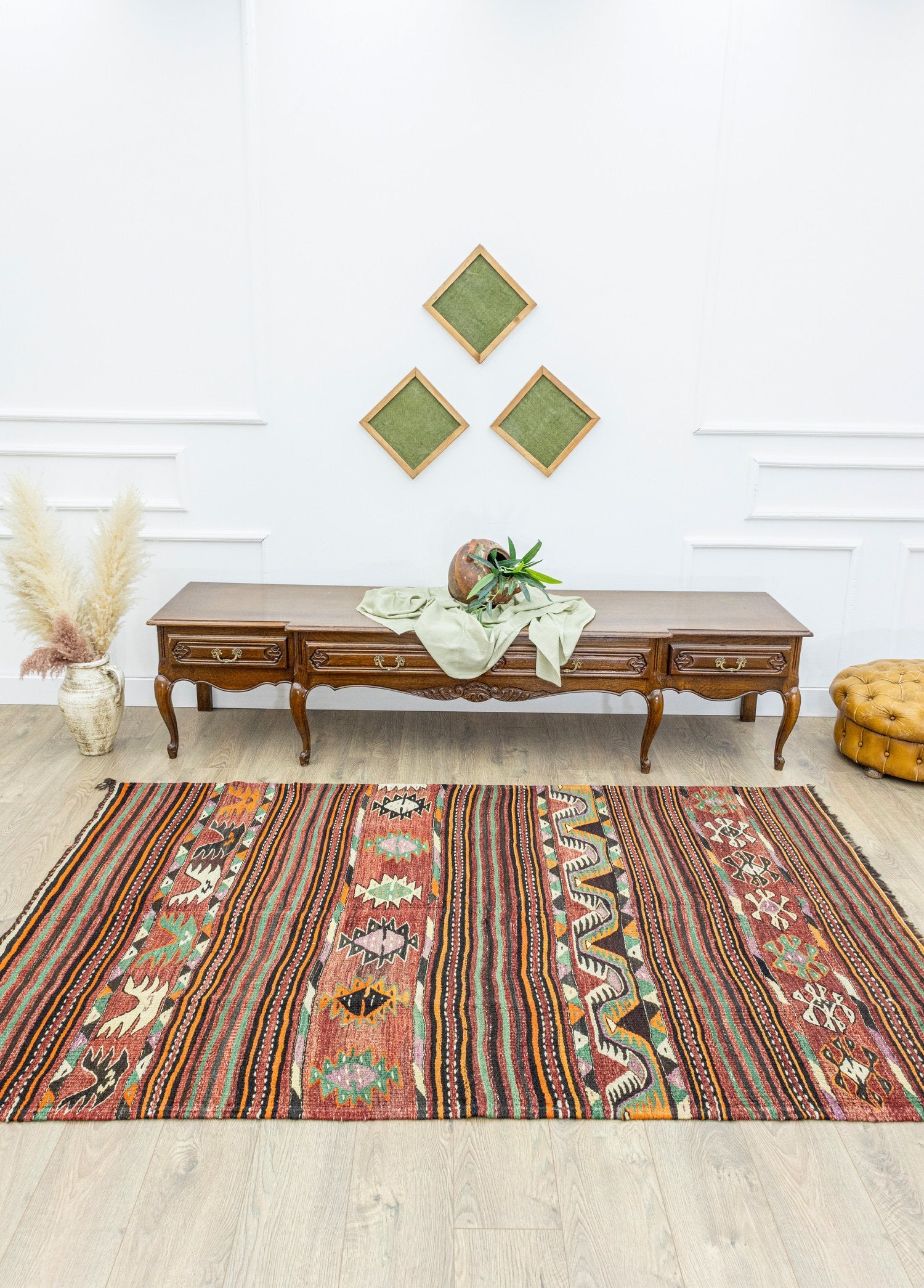 Soho Antiq-Alaz Etnik Desenli El Dokuma Kilim 145x236 Cm-Kilim-2-Milagron.com