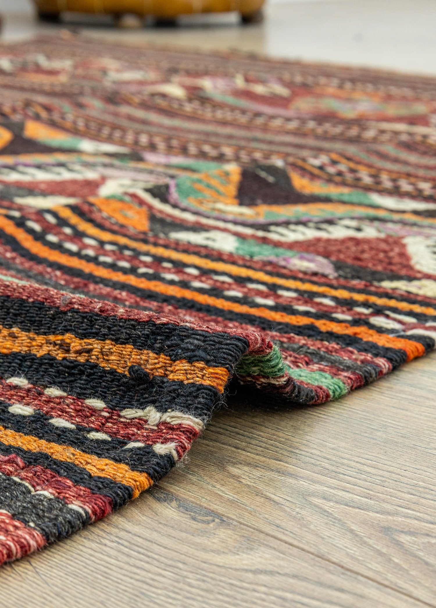 Soho Antiq-Alaz Etnik Desenli El Dokuma Kilim 145x236 Cm-Kilim-6-Milagron.com