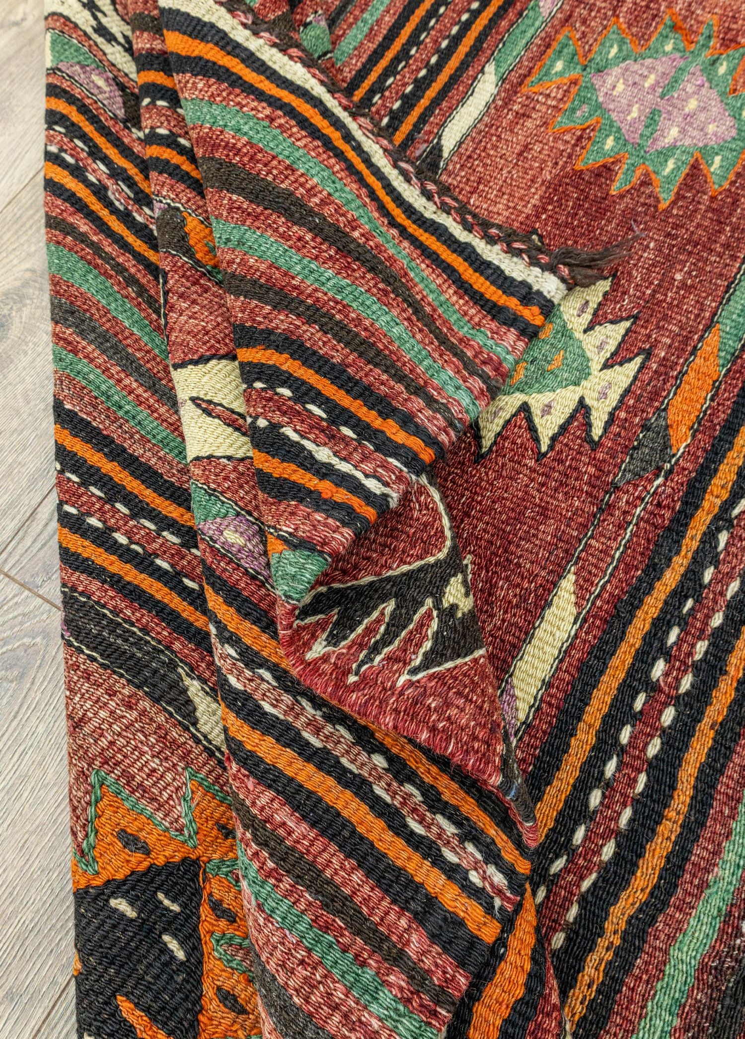 Soho Antiq-Alaz Etnik Desenli El Dokuma Kilim 145x236 Cm-Kilim-7-Milagron.com