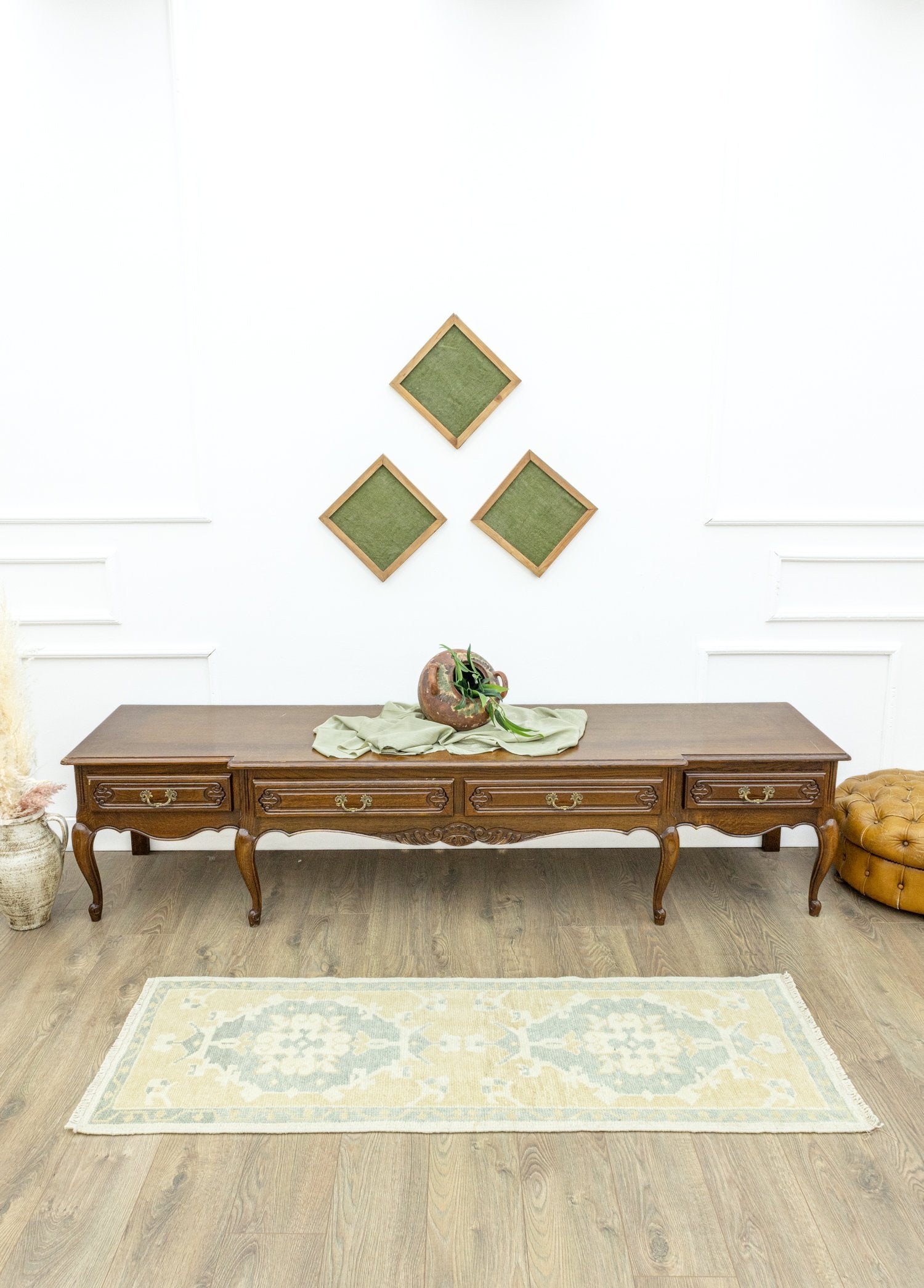 Soho Antiq-Andimesk Rustik Tasarımlı Uşak Yolluk 59x163 Cm-Halı-2-Milagron.com