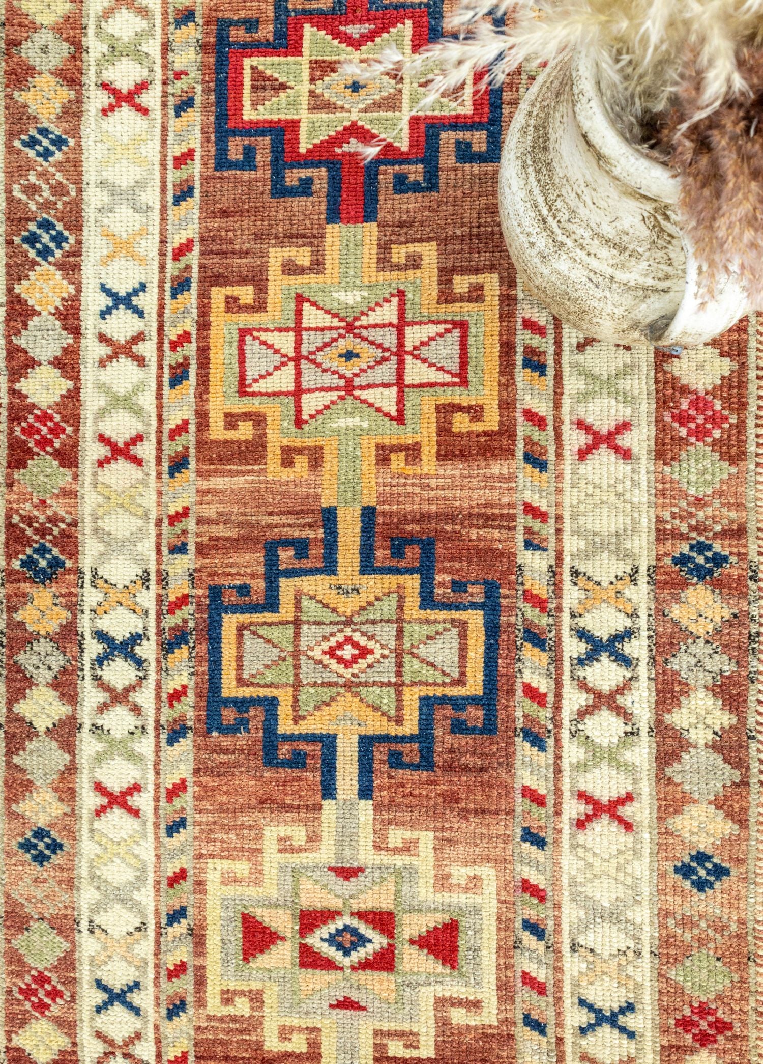 Soho Antiq-Aref Renkli El Dokuma Herki Yolluk 82x361 Cm-Halı-3-Milagron.com