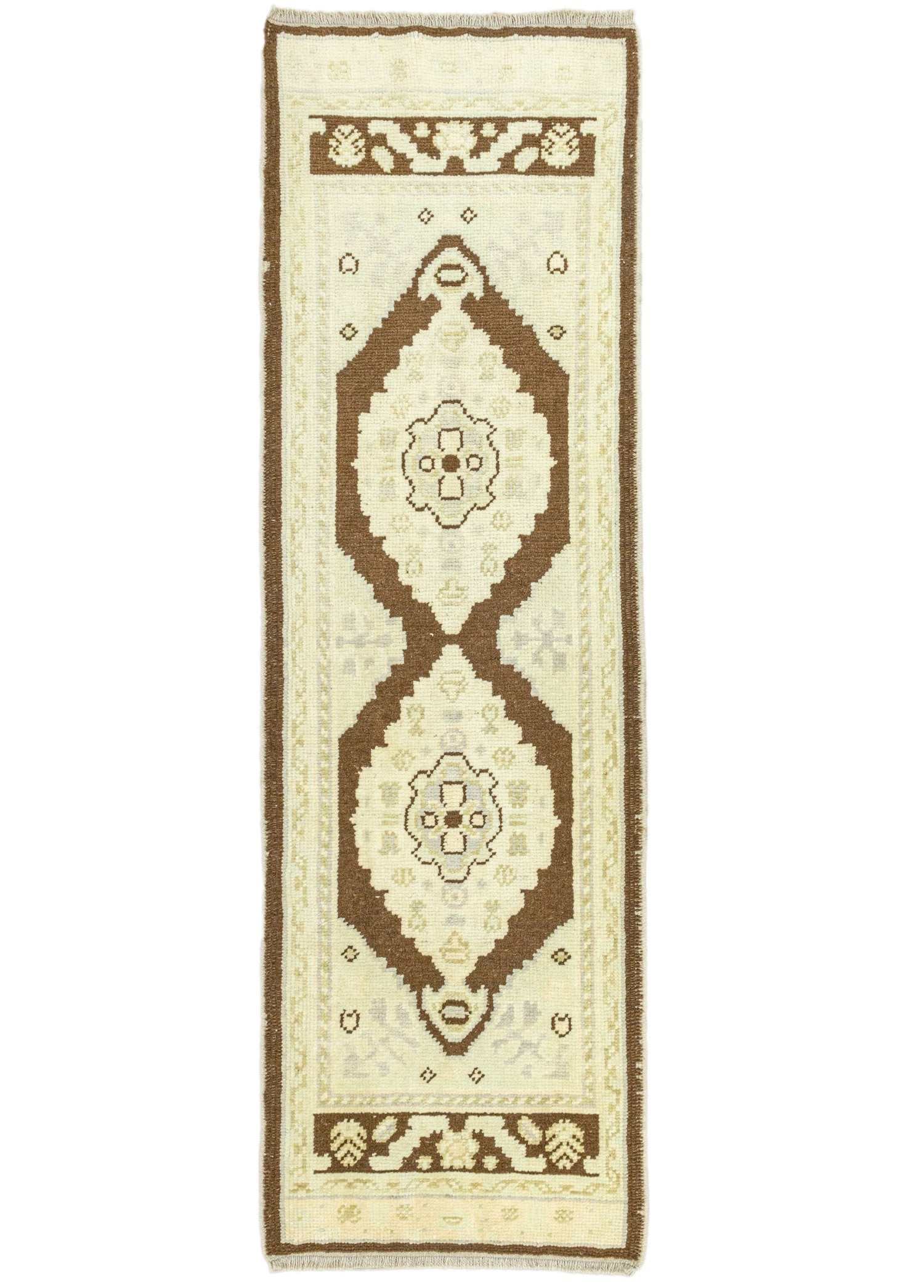 Soho Antiq-Arel İlkel Tasarımlı Yün Yolluk 64x211 Cm-Halı-1-Milagron.com