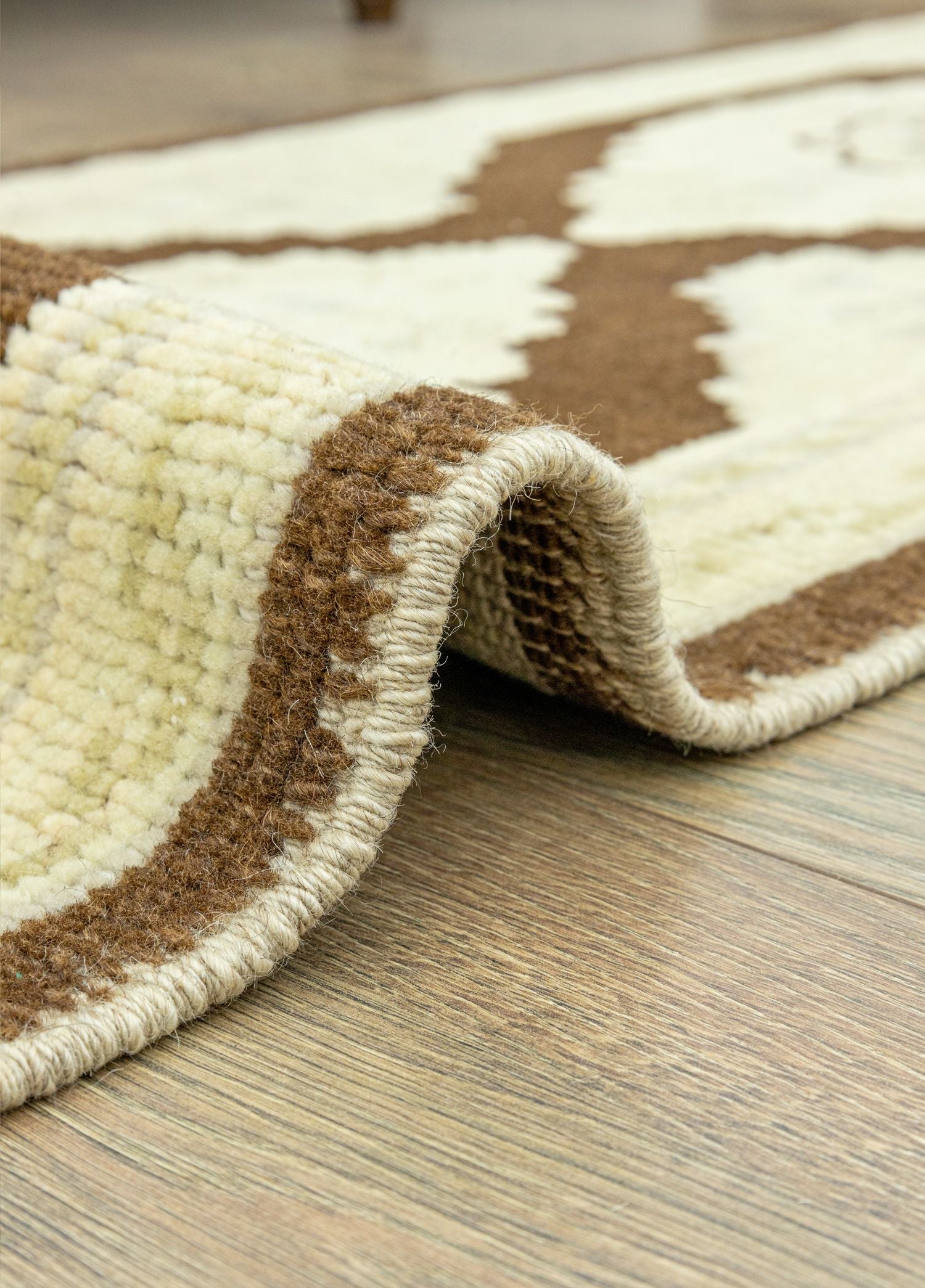 Soho Antiq-Arel İlkel Tasarımlı Yün Yolluk 64x211 Cm-Halı-5-Milagron.com