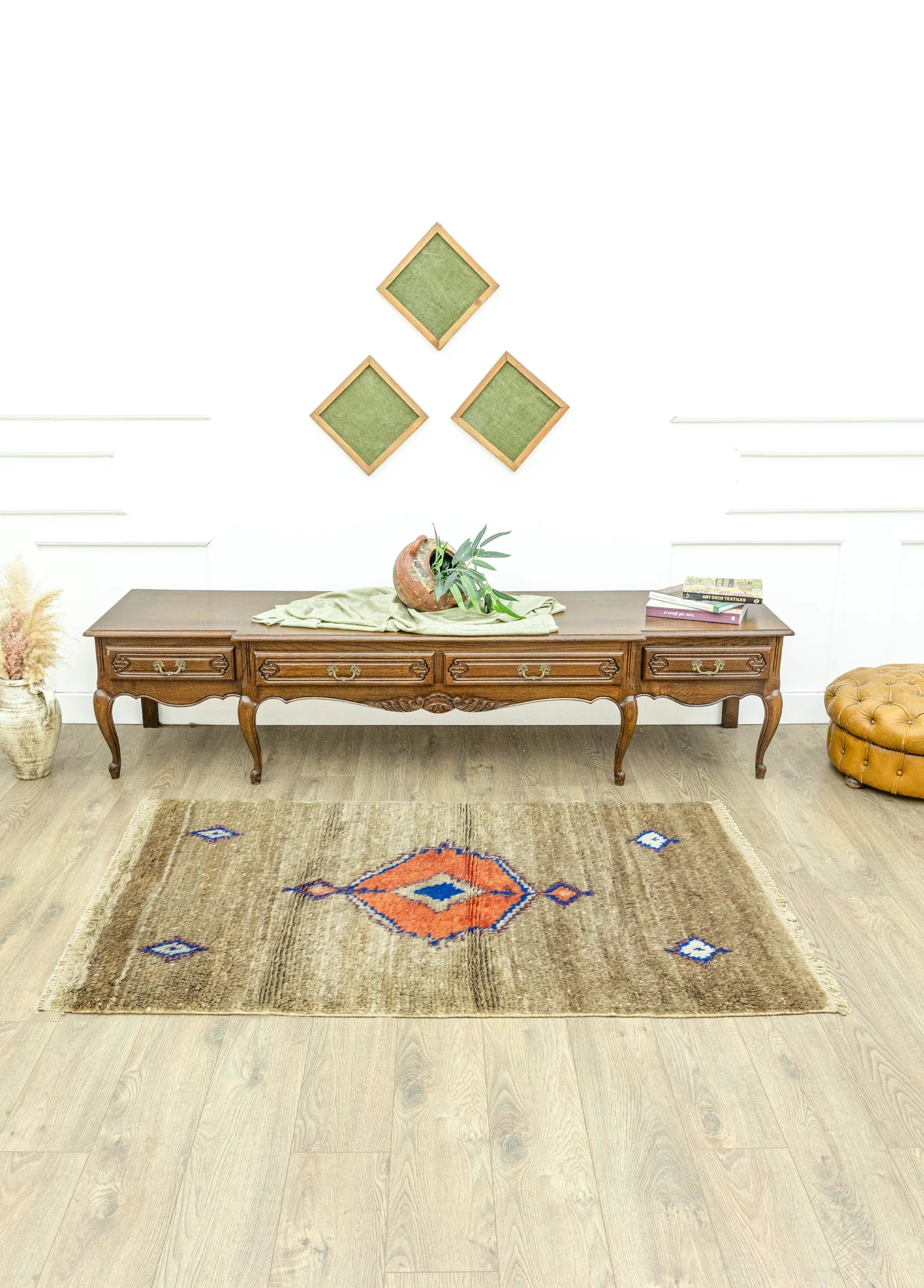 Soho Antiq-Arila İLkel Tasarımlı Tülü Halı 102x172 Cm-2-Milagron.com