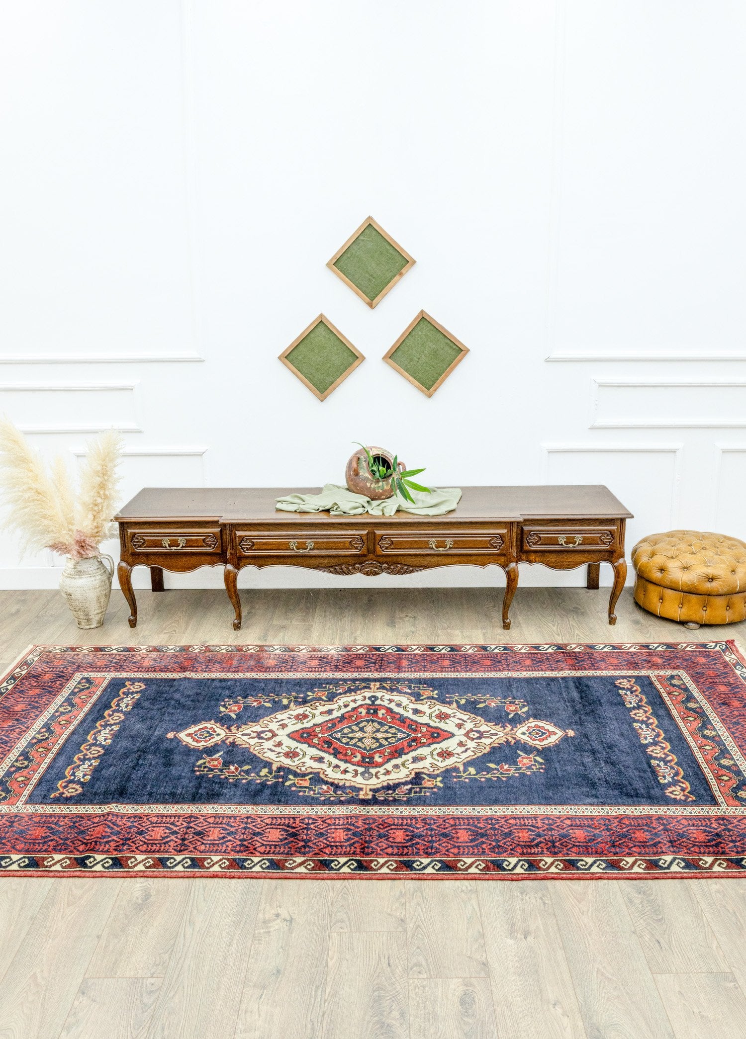 Soho Antiq-Armin Vintage El Dokuma Köy Halısı 152x303 Cm-Halı-2-Milagron.com