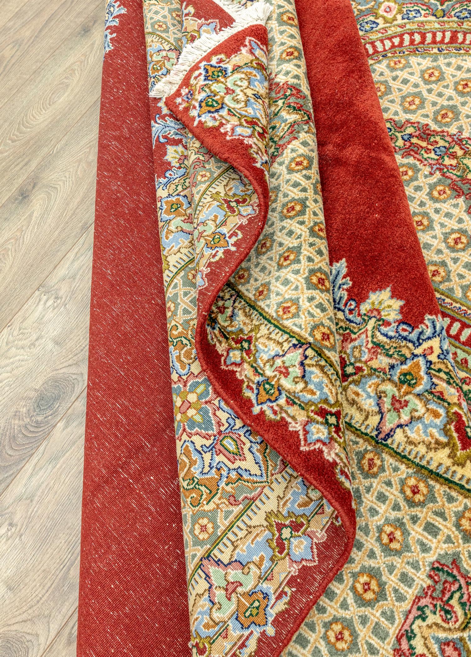 Soho Antiq-Armiya Madalyon Desenli Büyük İran Halısı 304x390 Cm-6-Milagron.com