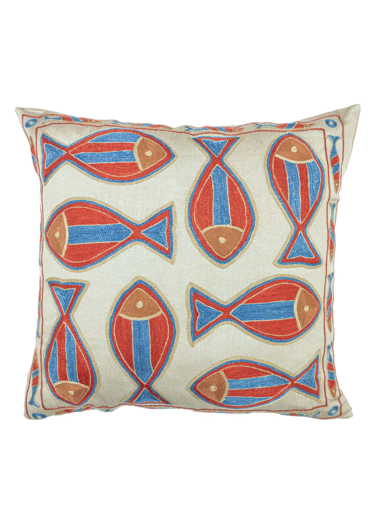 Soho Antiq-Arryn El Yapımı Suzani Kırlent 50x50 Cm-Kırlent-1-Milagron.com