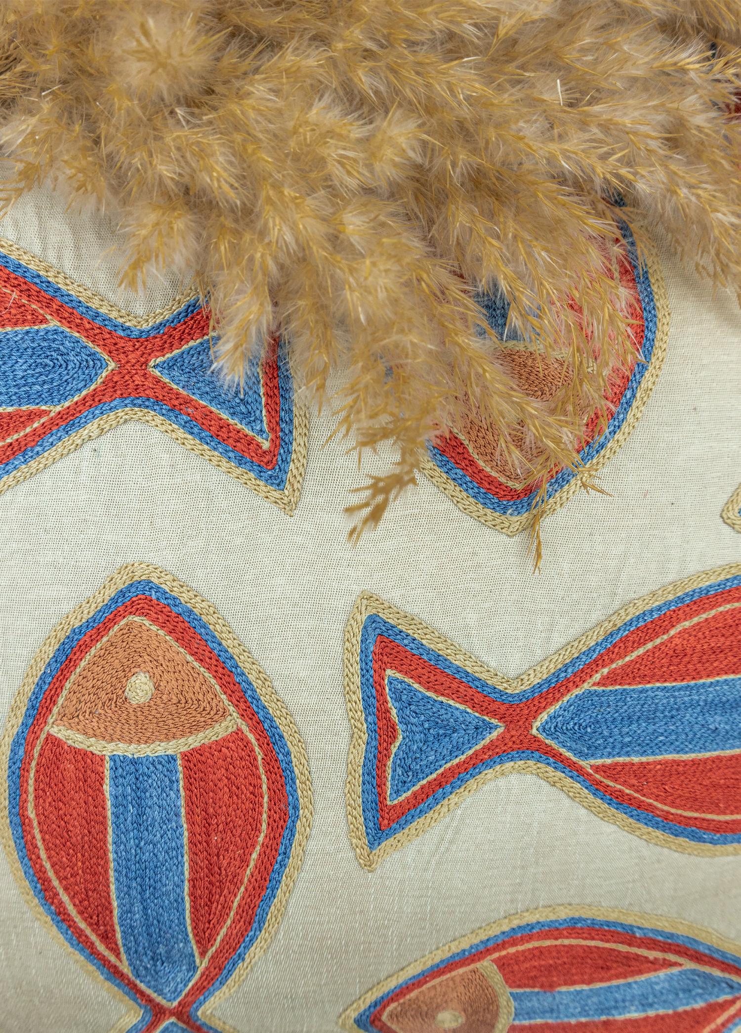 Soho Antiq-Arryn El Yapımı Suzani Kırlent 50x50 Cm-Kırlent-3-Milagron.com