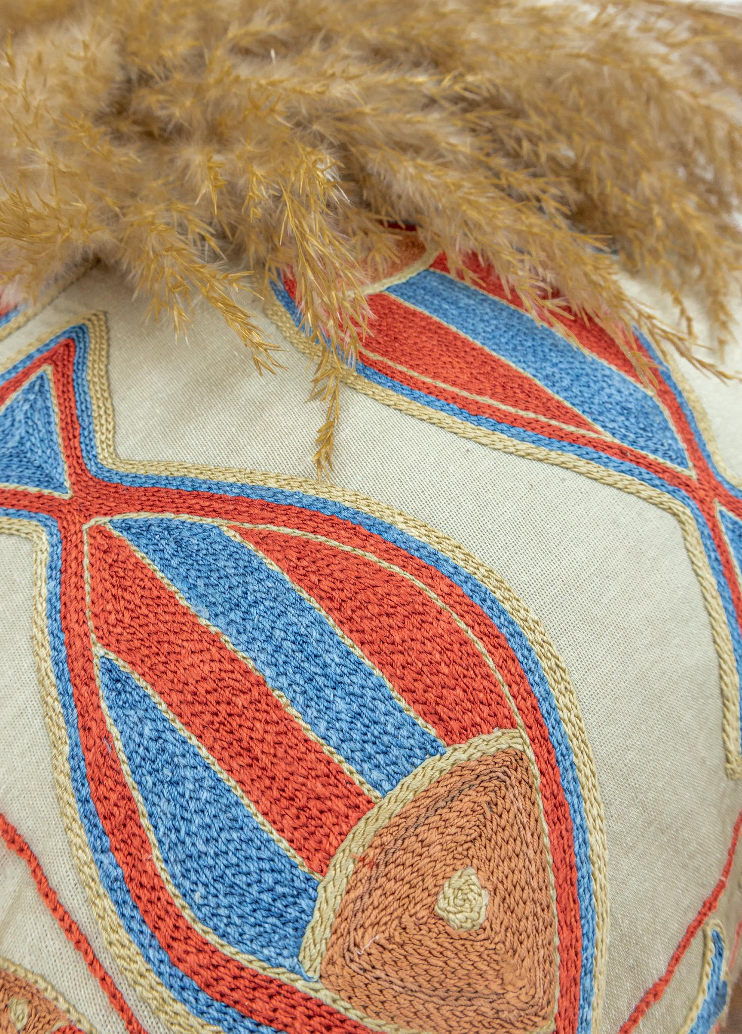 Soho Antiq-Arryn El Yapımı Suzani Kırlent 50x50 Cm-Kırlent-4-Milagron.com