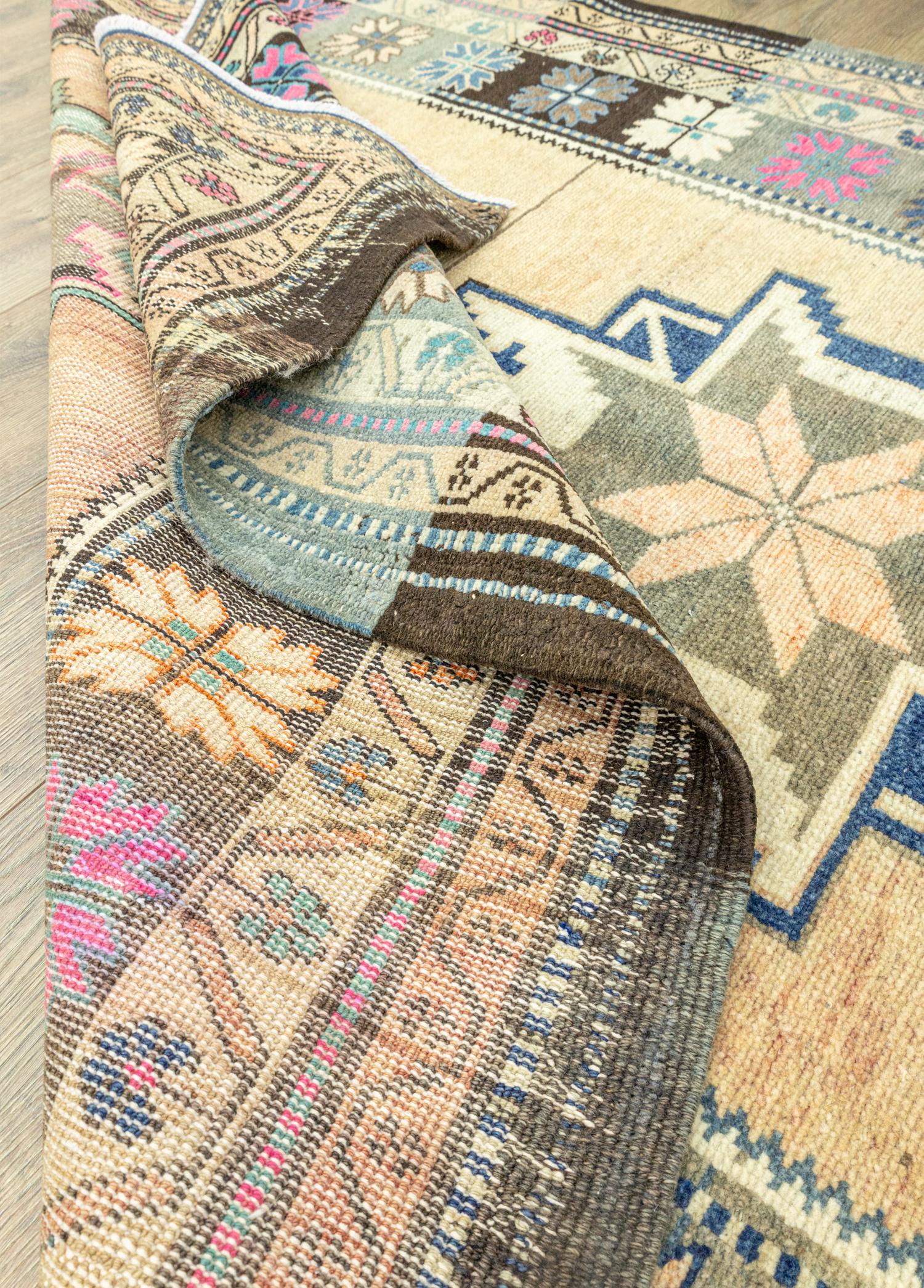 Soho Antiq-Asel Yıldız Desenli El Dokuma Halı 148x260 Cm-Halı-6-Milagron.com