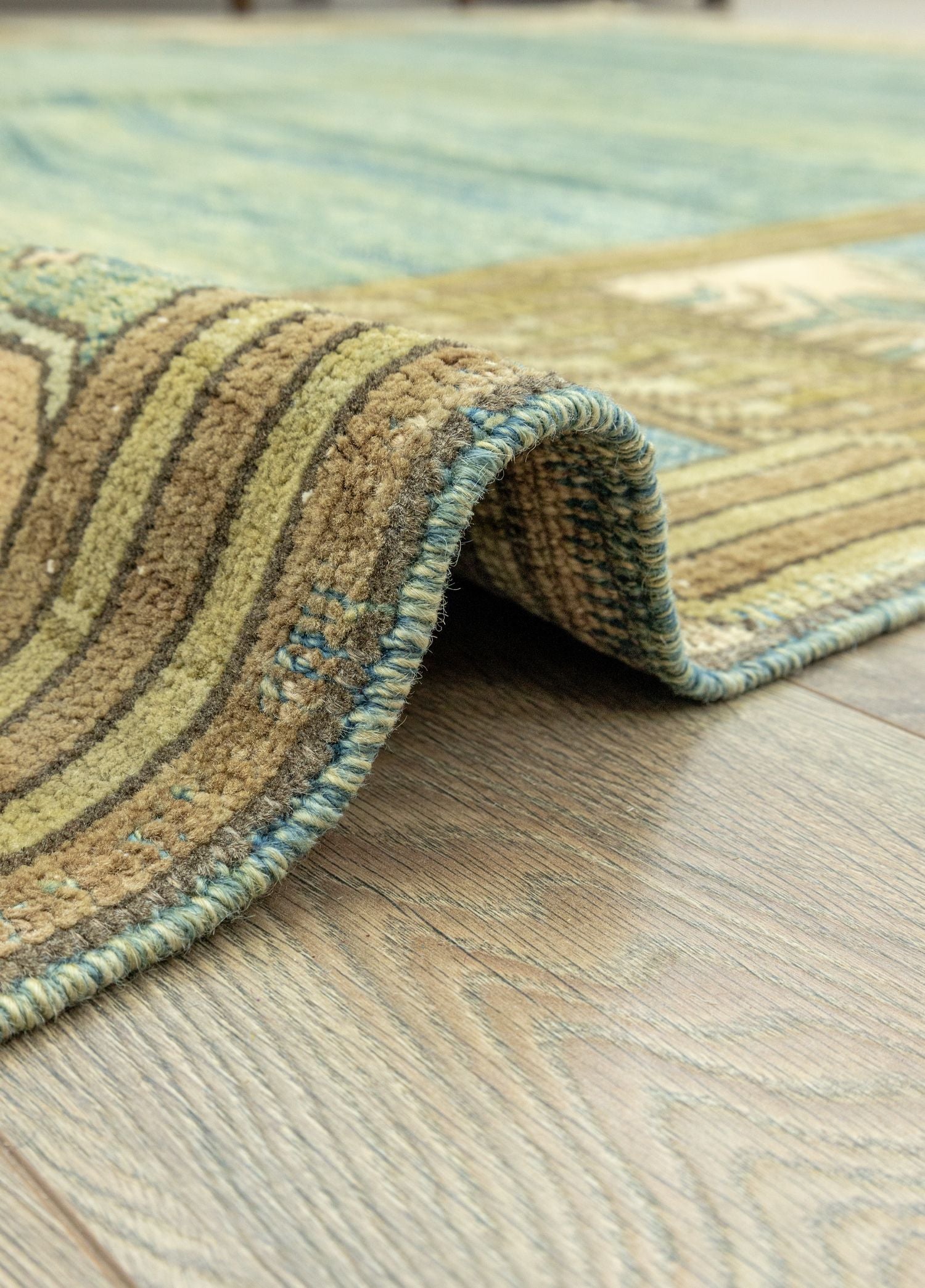 Soho Antiq-Asem Pastel Renkli El Dokuma Halı 190x237 Cm-Halı-5-Milagron.com