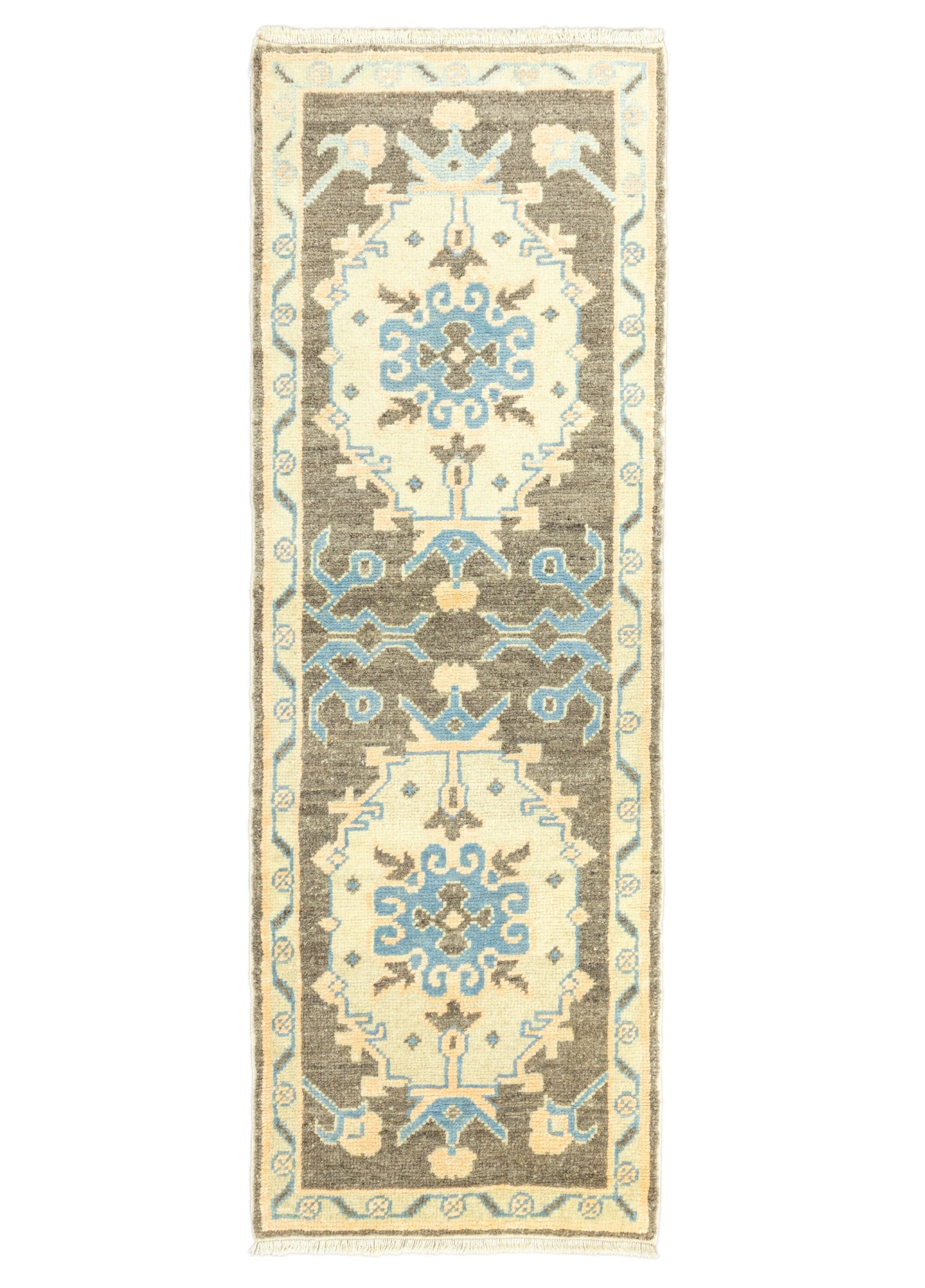 Soho Antiq-Asifa Floral El Dokuma Uşak Yolluk 70x197 Cm-Halı-1-Milagron.com