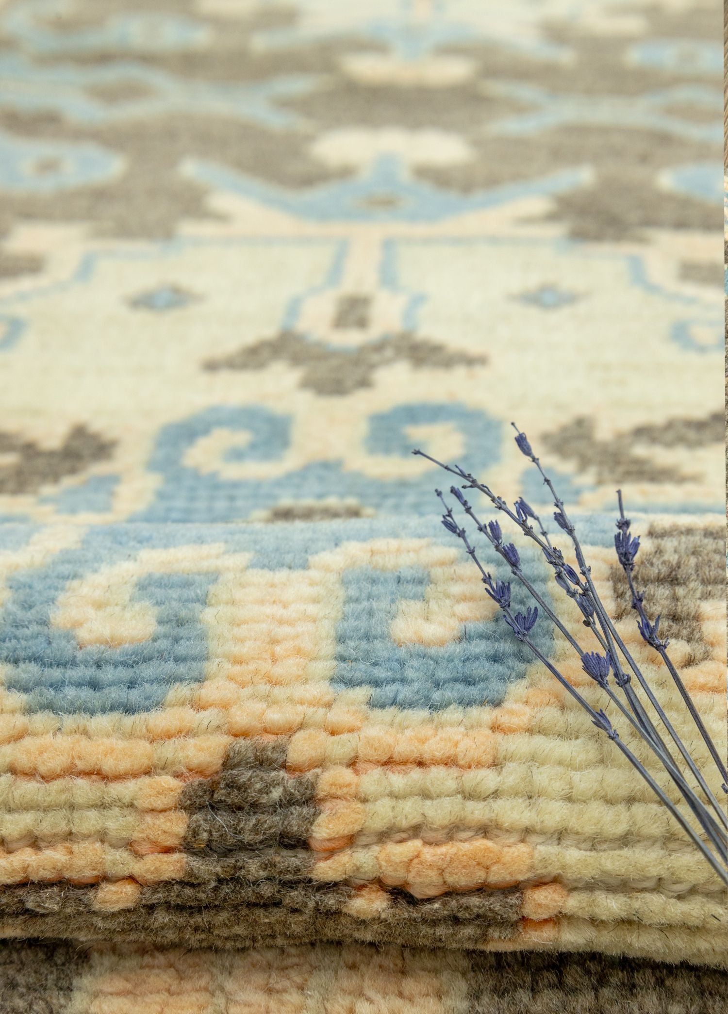 Soho Antiq-Asifa Floral El Dokuma Uşak Yolluk 70x197 Cm-Halı-4-Milagron.com