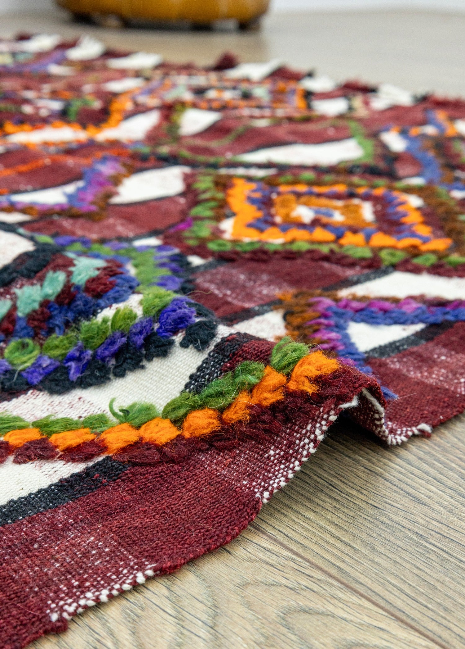 Soho Antiq-Aspar Tülü Kabartmalı El Dokuma Kilim 140x223 Cm-Halı-5-Milagron.com