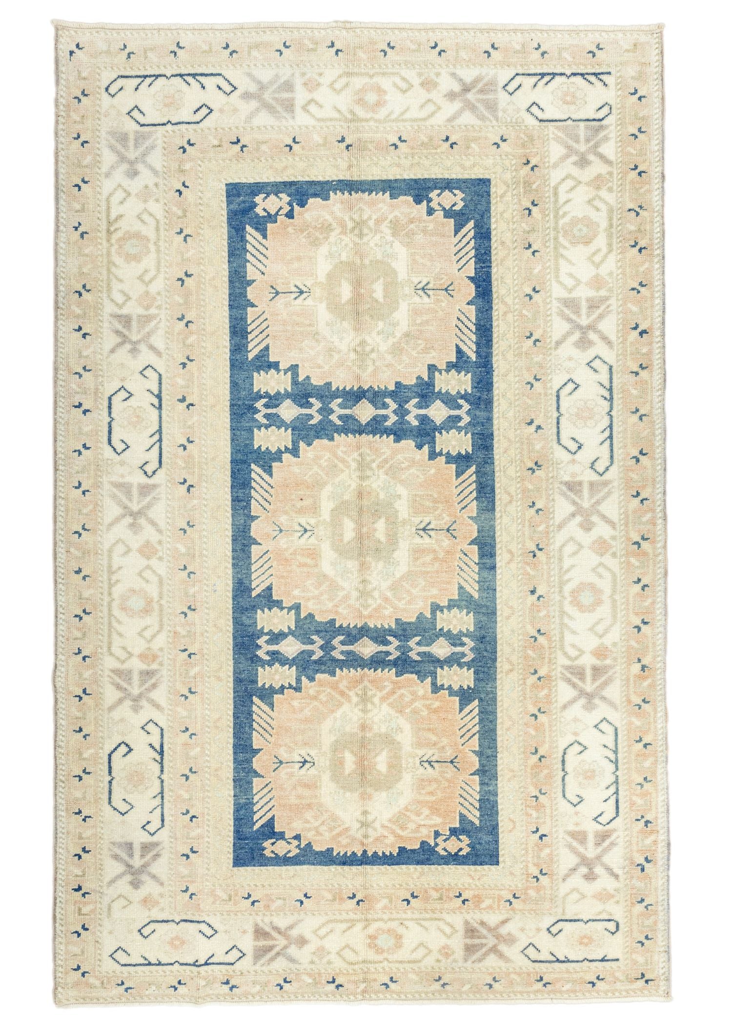 Soho Antiq-Azelya Rustik Desenli Yün Halı 146x228 Cm-Halı-1-Milagron.com