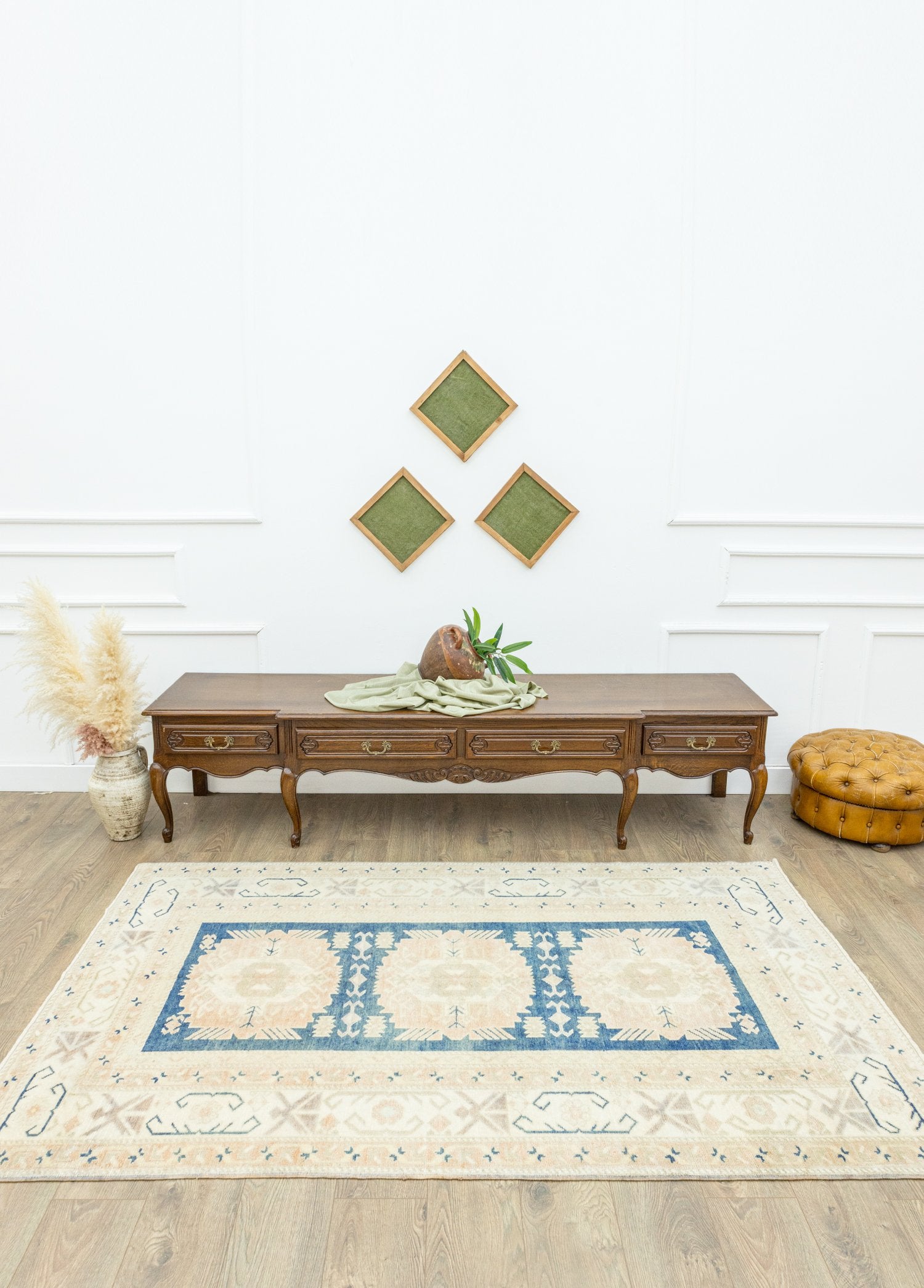 Soho Antiq-Azelya Rustik Desenli Yün Halı 146x228 Cm-Halı-2-Milagron.com