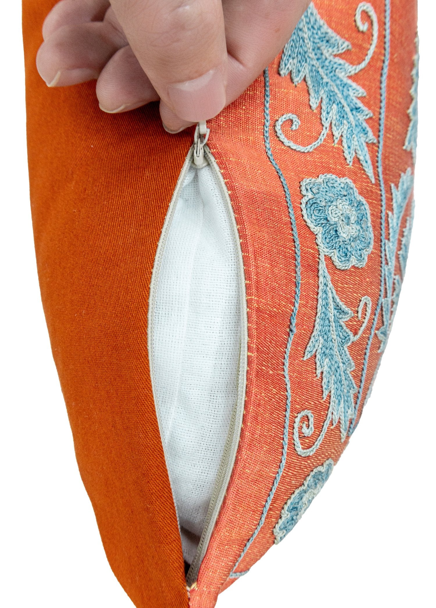 Soho Antiq-Bangu Dekoratif İpek Suzani Kırlent 50x50 Cm-Yastık-7-Milagron.com