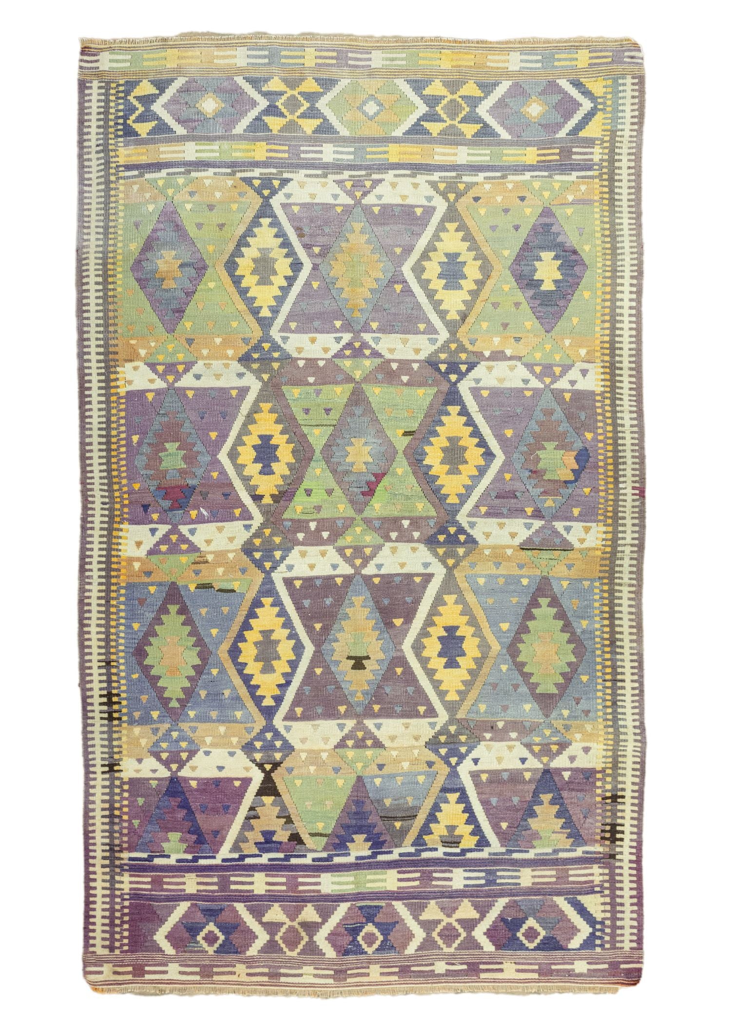 Soho Antiq-Barak Pastel Renkli Yün Kilim 156x257 Cm-Kilim-1-Milagron.com
