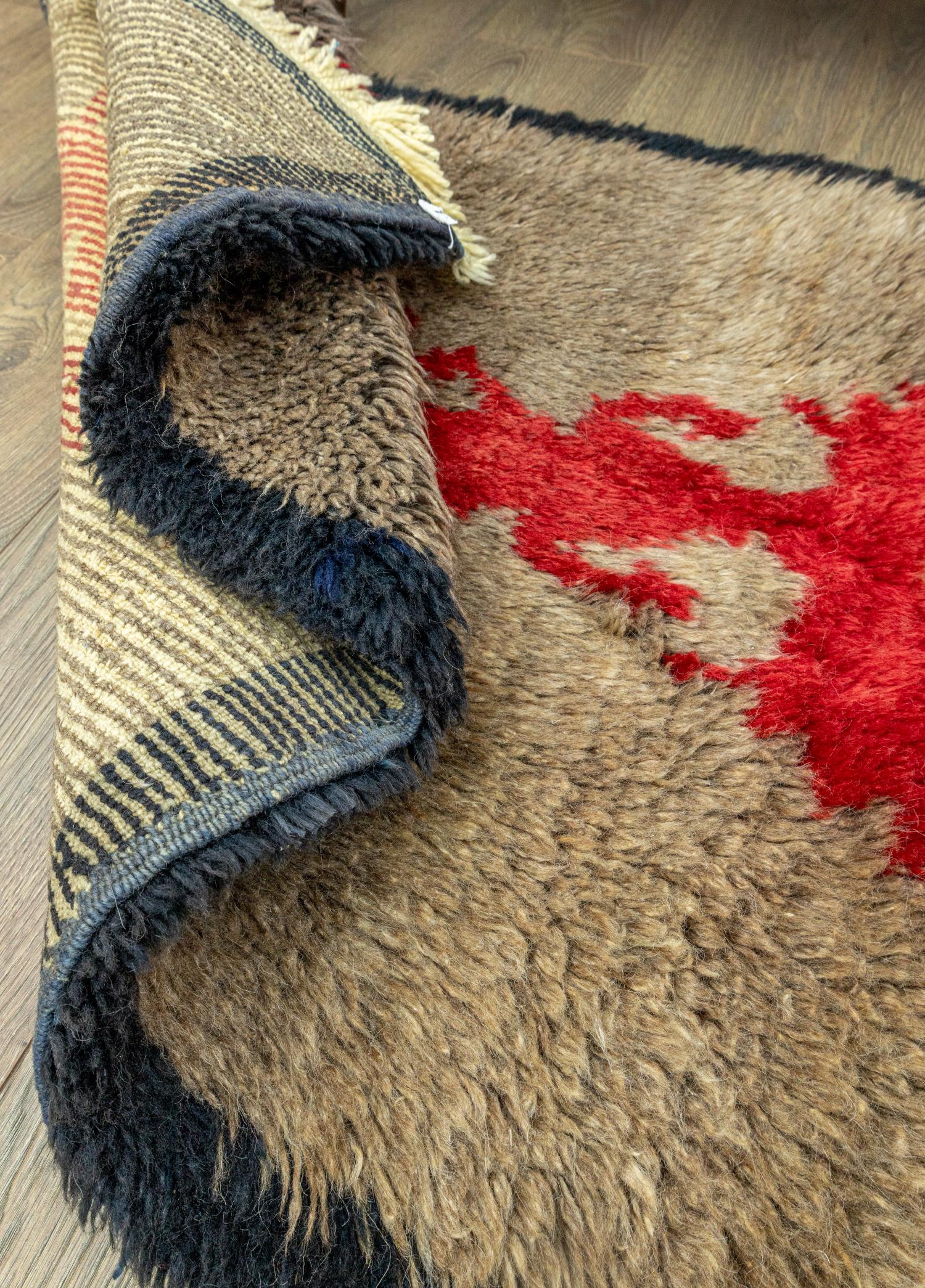 Soho Antiq-Batllo İlkel Tasarımlı Tülü Yolluk 88 x 227 Cm-Halı-6-Milagron.com