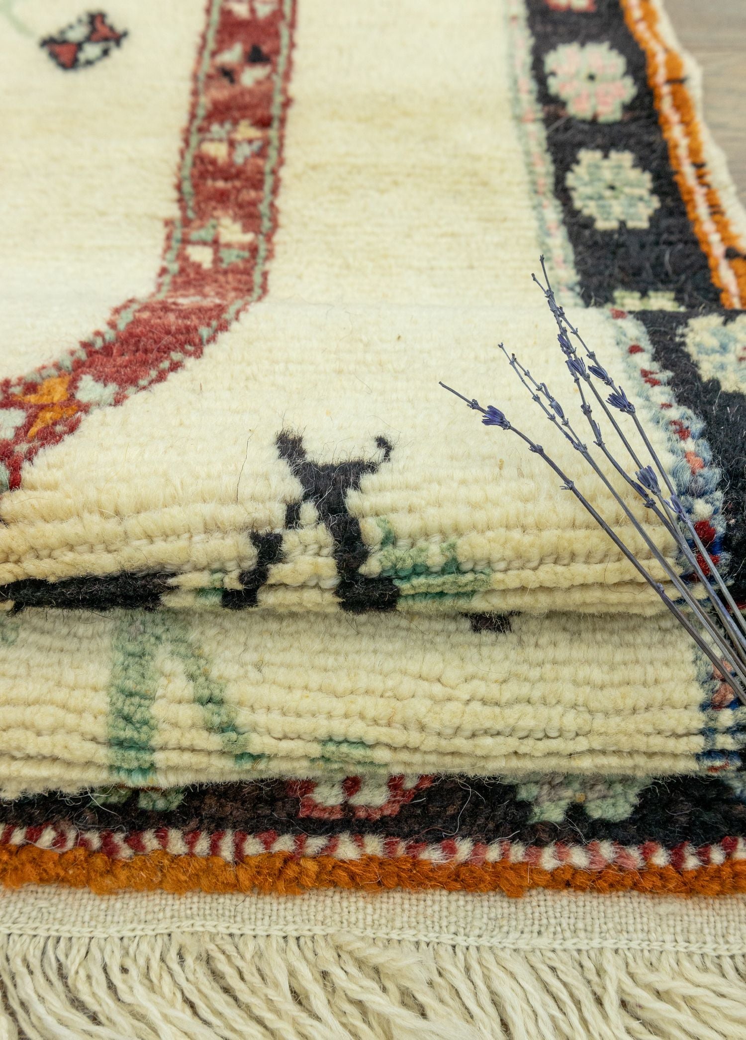 Soho Antiq-Bayça Floral Desenli El Dokuma Halı 104x150 Cm-Halı-5-Milagron.com