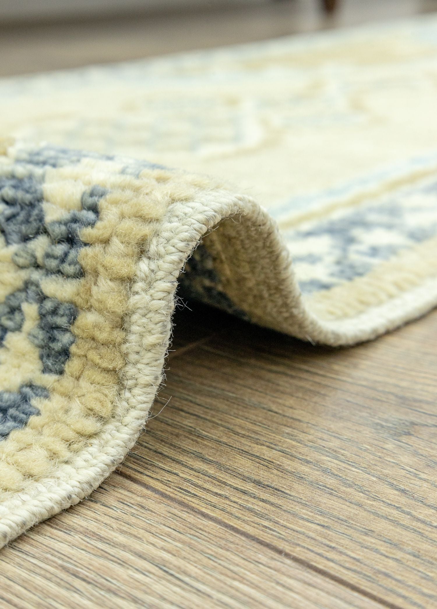 Soho Antiq-Beau Rustik Desenli El Dokuma Yolluk 59x190 Cm-Halı-5-Milagron.com