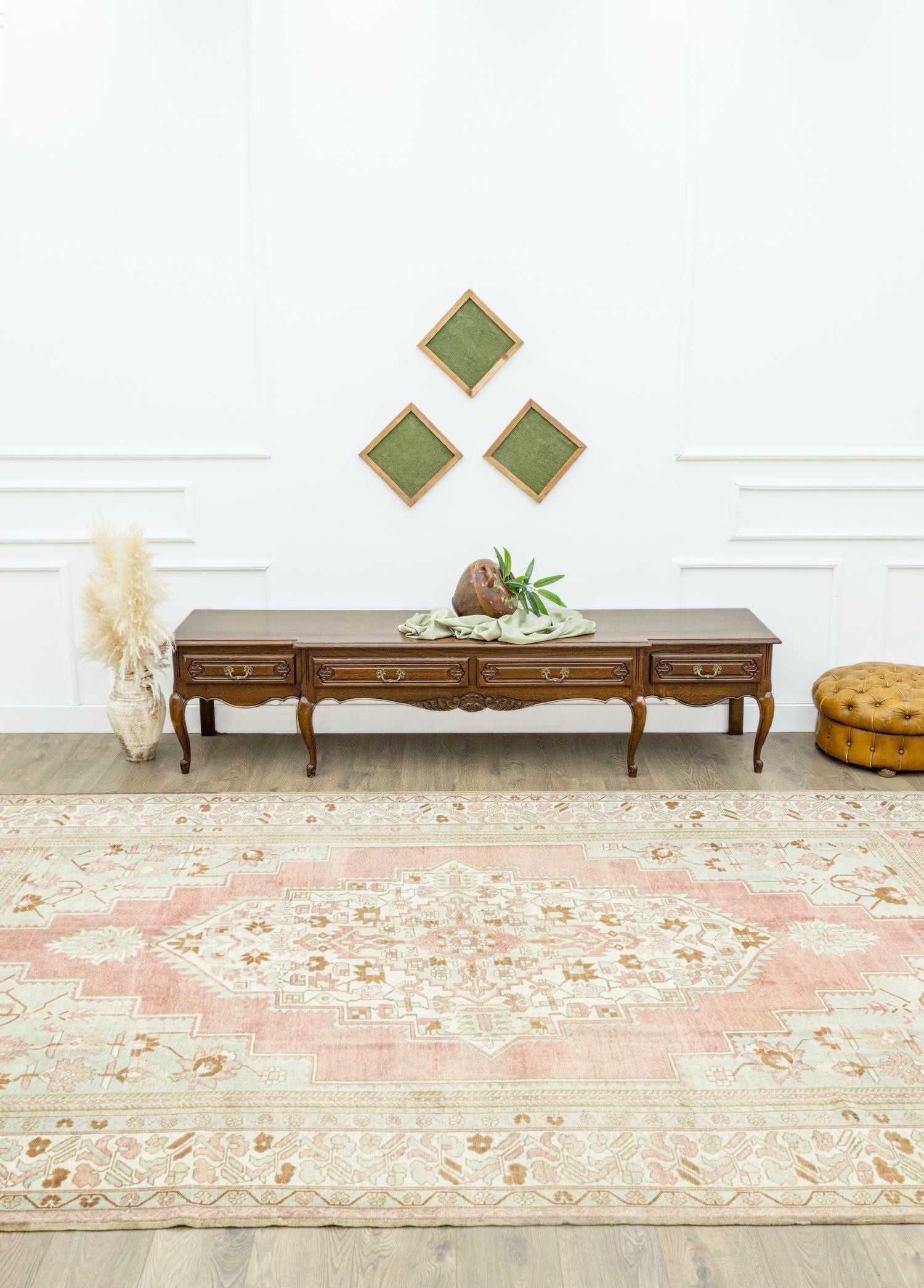 Soho Antiq-Begonya Pastel Renkli Vintage Halı 231 x 385 Cm-Halı-2-Milagron.com