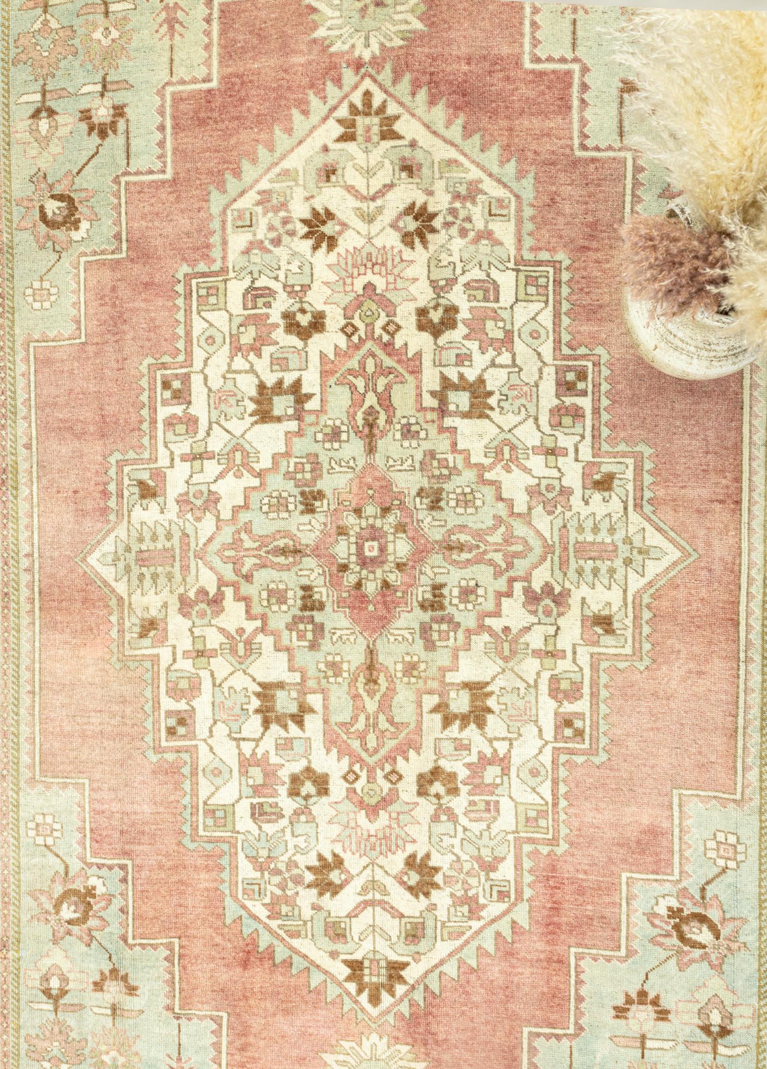 Soho Antiq-Begonya Pastel Renkli Vintage Halı 231 x 385 Cm-Halı-3-Milagron.com