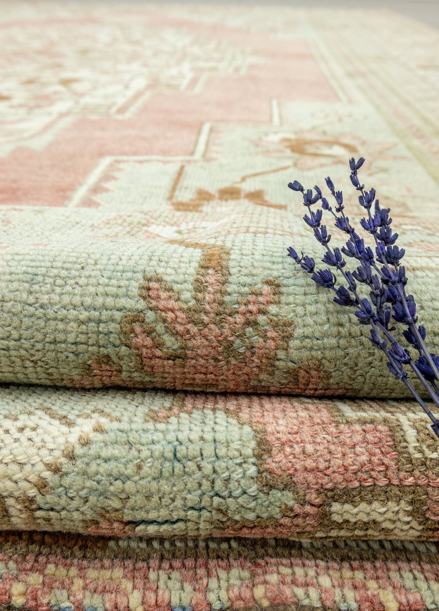 Soho Antiq-Begonya Pastel Renkli Vintage Halı 231 x 385 Cm-Halı-4-Milagron.com