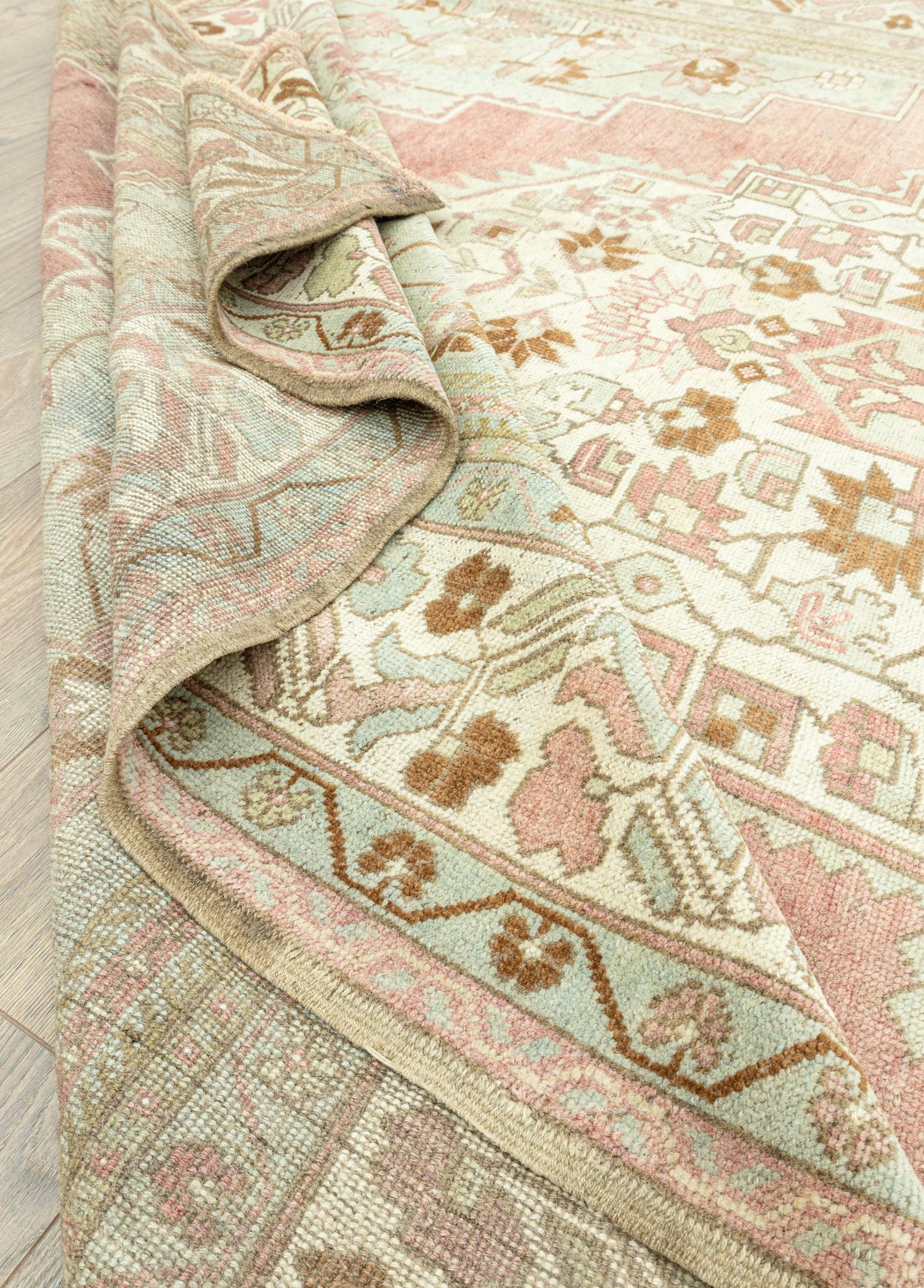 Soho Antiq-Begonya Pastel Renkli Vintage Halı 231 x 385 Cm-Halı-6-Milagron.com