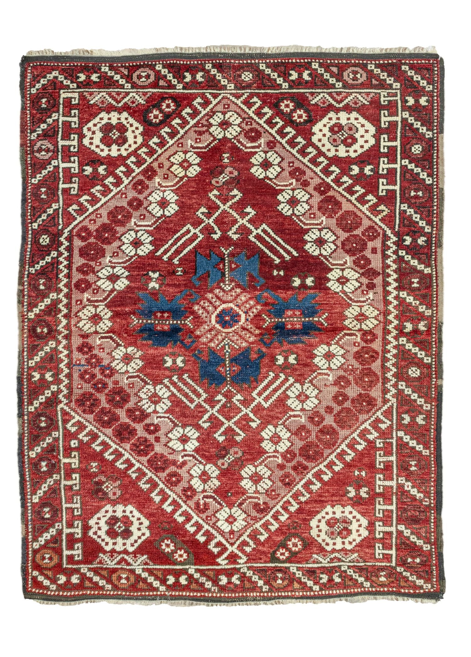 Soho Antiq-Bergama El Dokuma Kırmızı Yün Halı 88x116 Cm-Halı-1-Milagron.com
