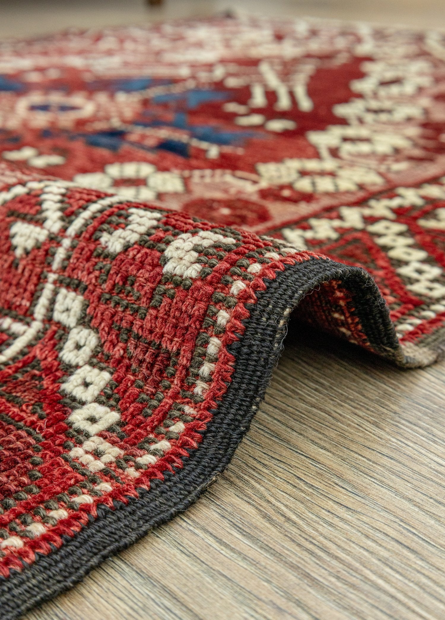 Soho Antiq-Bergama El Dokuma Kırmızı Yün Halı 88x116 Cm-Halı-5-Milagron.com