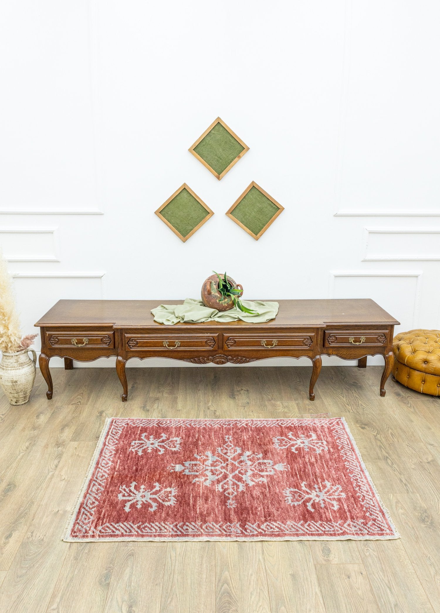 Soho Antiq-Berget Kırmızı El Dokuma Halı 90 x 134 Cm-Halı-2-Milagron.com