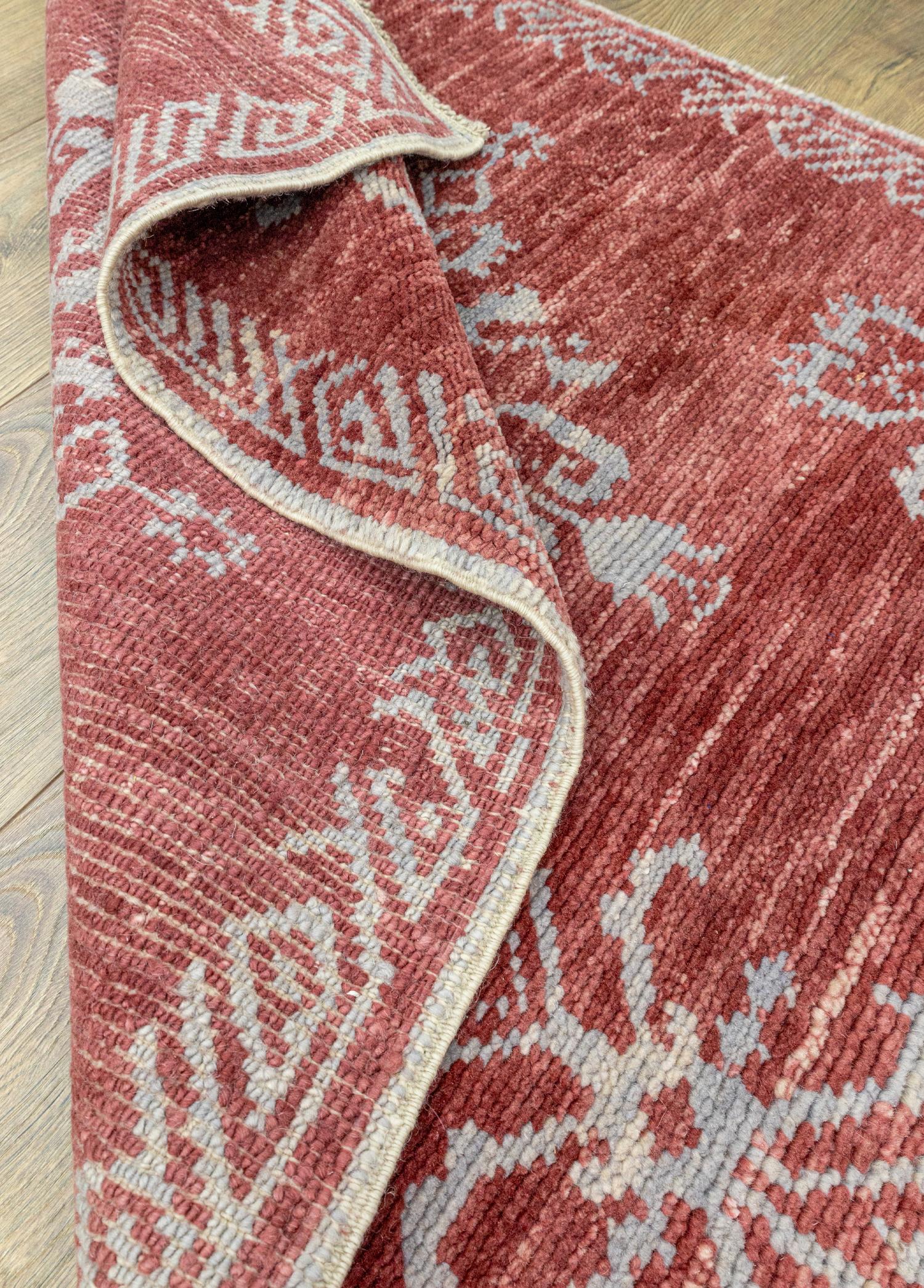 Soho Antiq-Berget Kırmızı El Dokuma Halı 90 x 134 Cm-Halı-6-Milagron.com