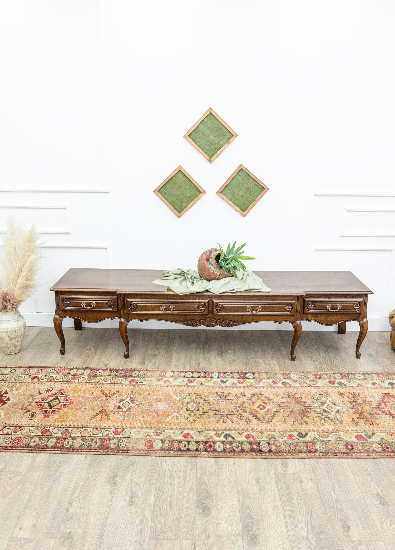 Soho Antiq-Bertil Bohem El Dokuma Herki Yolluk 92x393 Cm-Halı-2-Milagron.com