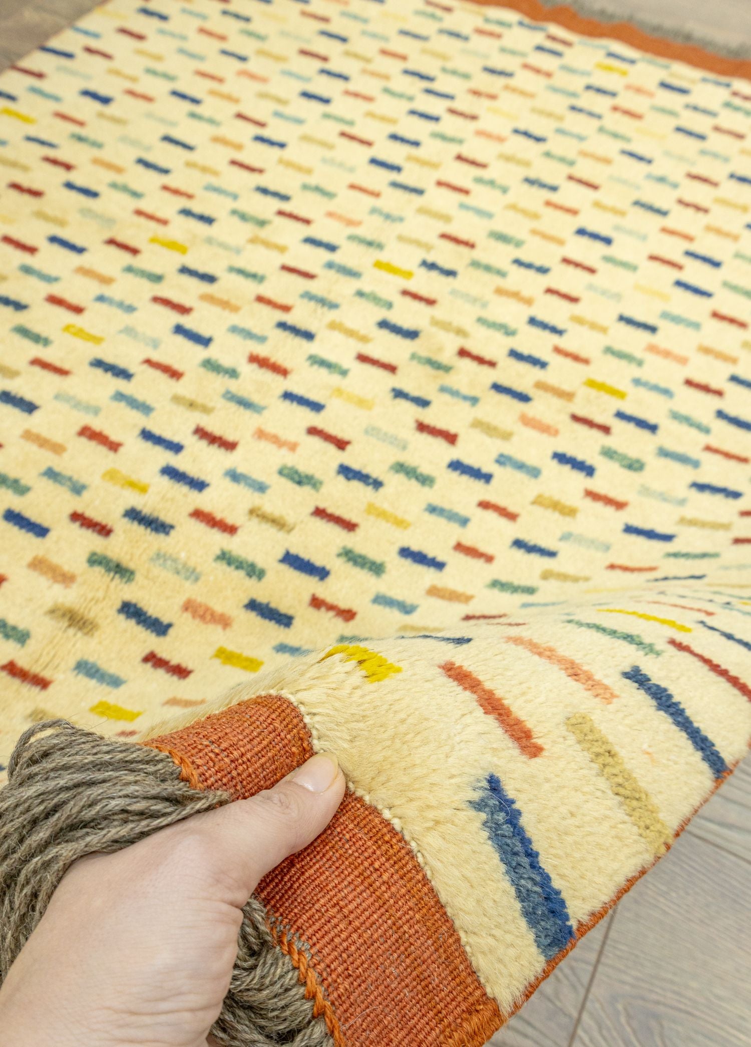 Soho Antiq-Birgi Modern El Dokuma Yün Halı 110x134 Cm-Halı-4-Milagron.com