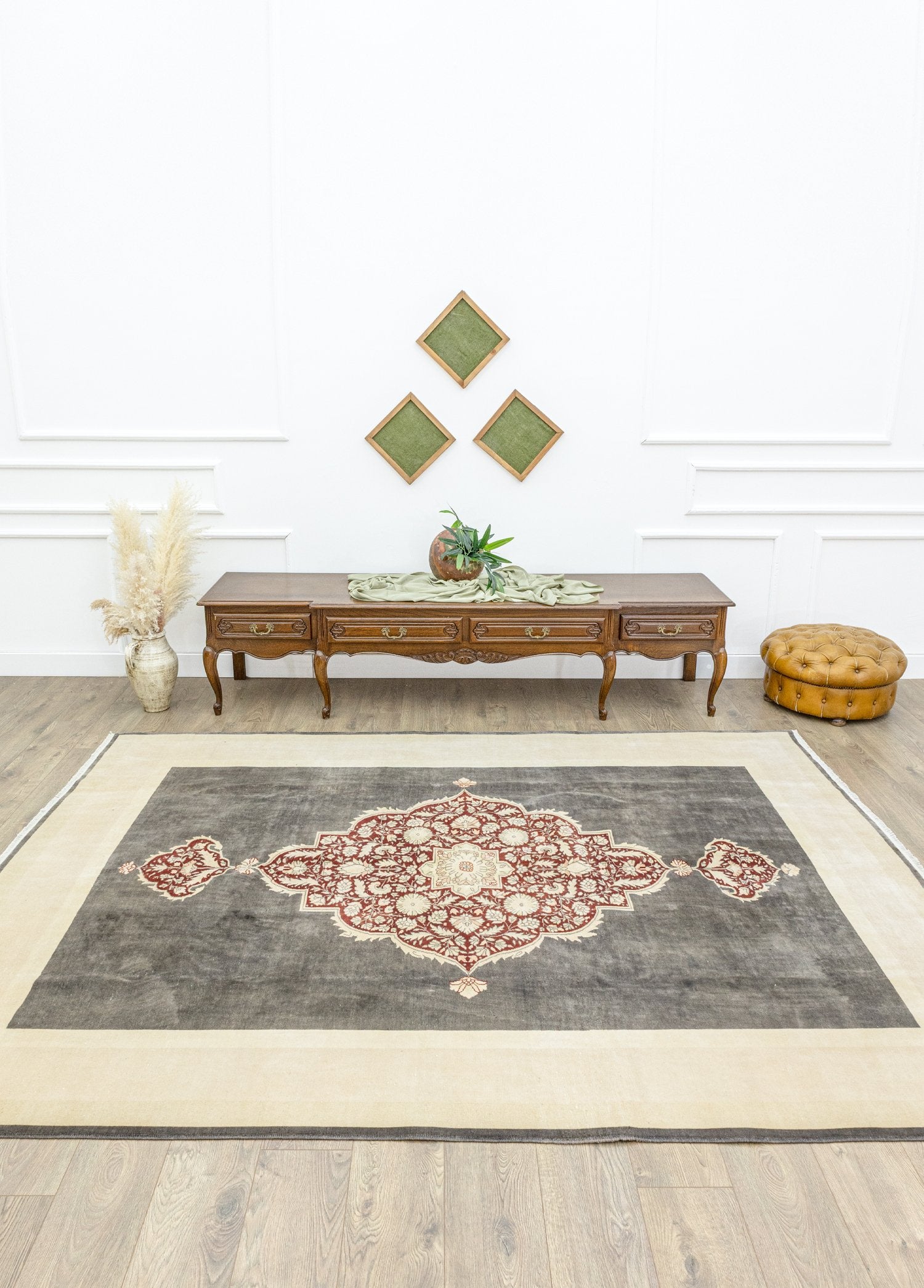 Soho Antiq-Blair Madalyon Tasarımlı El Dokuma Halı 215x290 Cm-2-Milagron.com