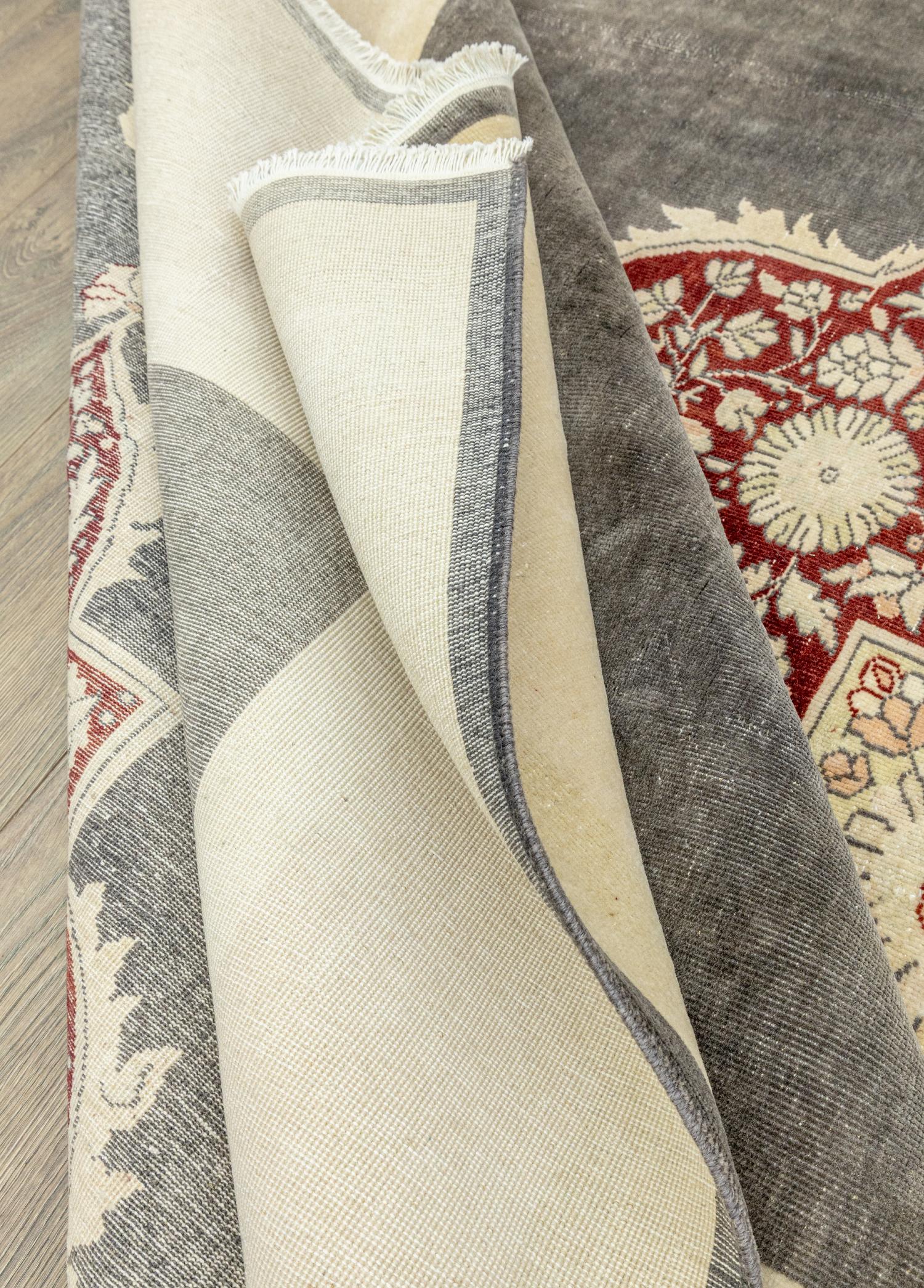 Soho Antiq-Blair Madalyon Tasarımlı El Dokuma Halı 215x290 Cm-6-Milagron.com