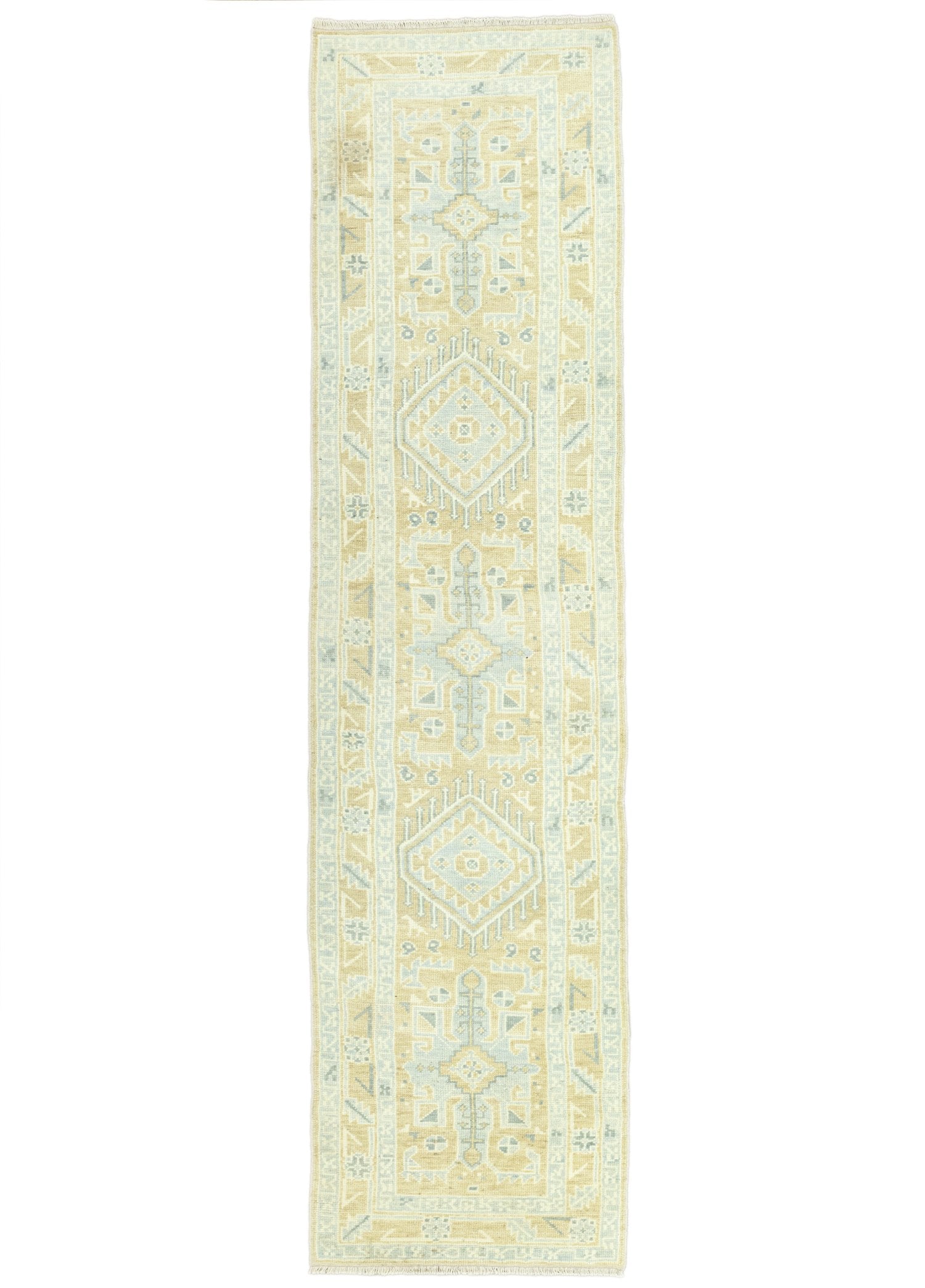 Soho Antiq-Boraz İlkel Desenli Pastel Yolluk 89x404 Cm-Halı-1-Milagron.com